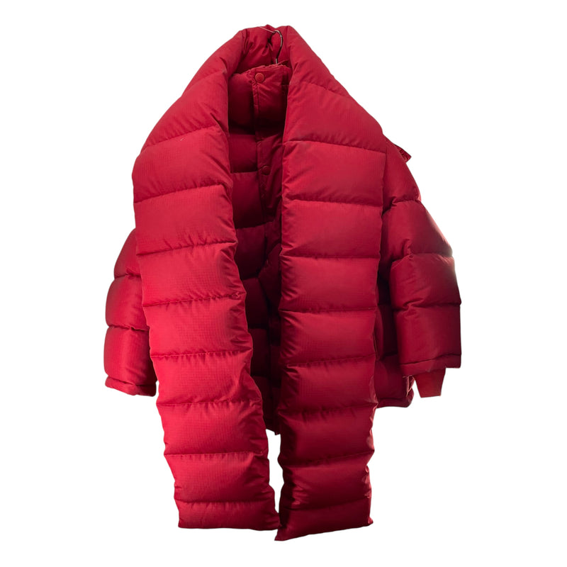 BALENCIAGA/Puffer Jkt/38/Polyester/RED/BLACK ZIPPER ON FRONT