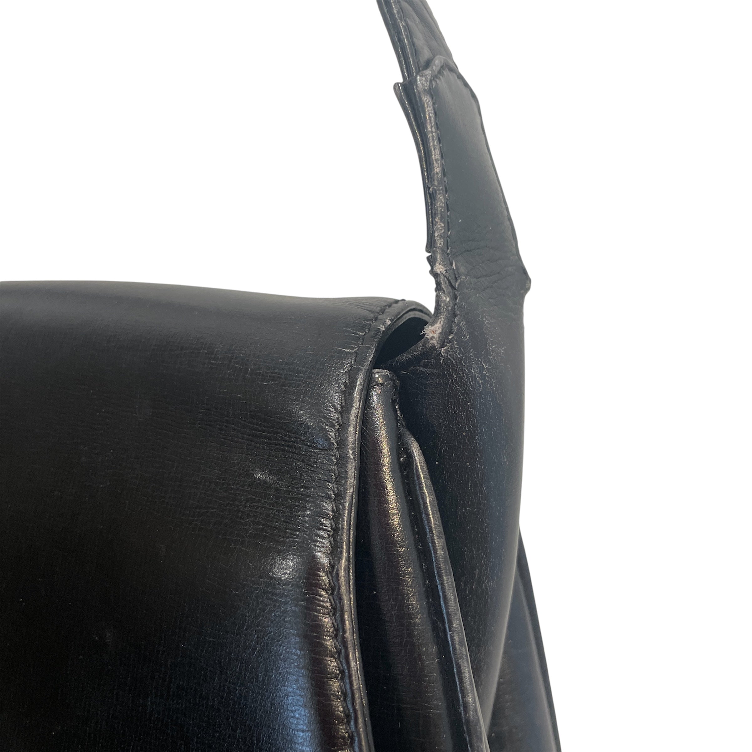 GUCCI/Bag/Leather/BLK/70s Cross body view 7