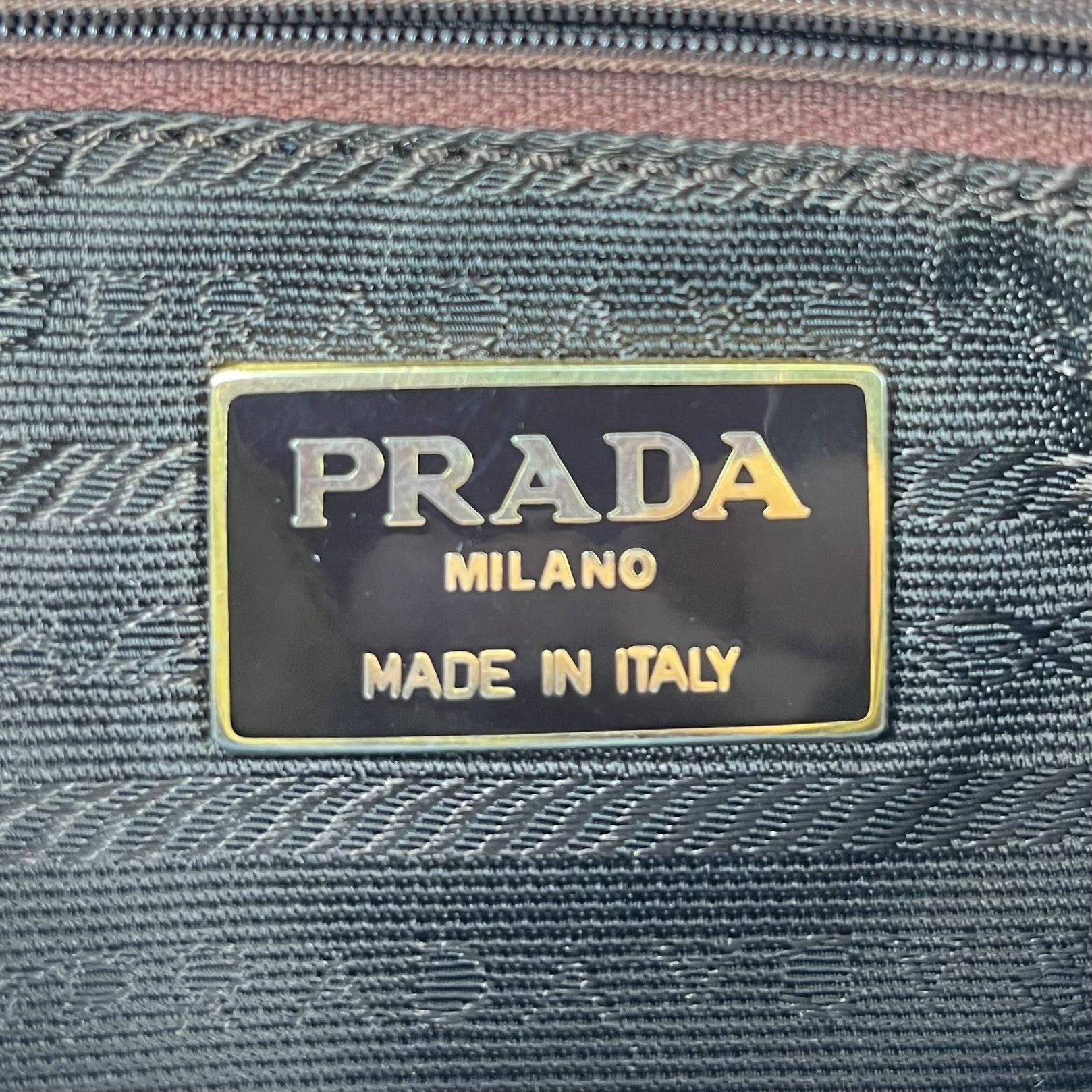 PRADA/Hand Bag/Polyester/KHK/Link Chain view 5