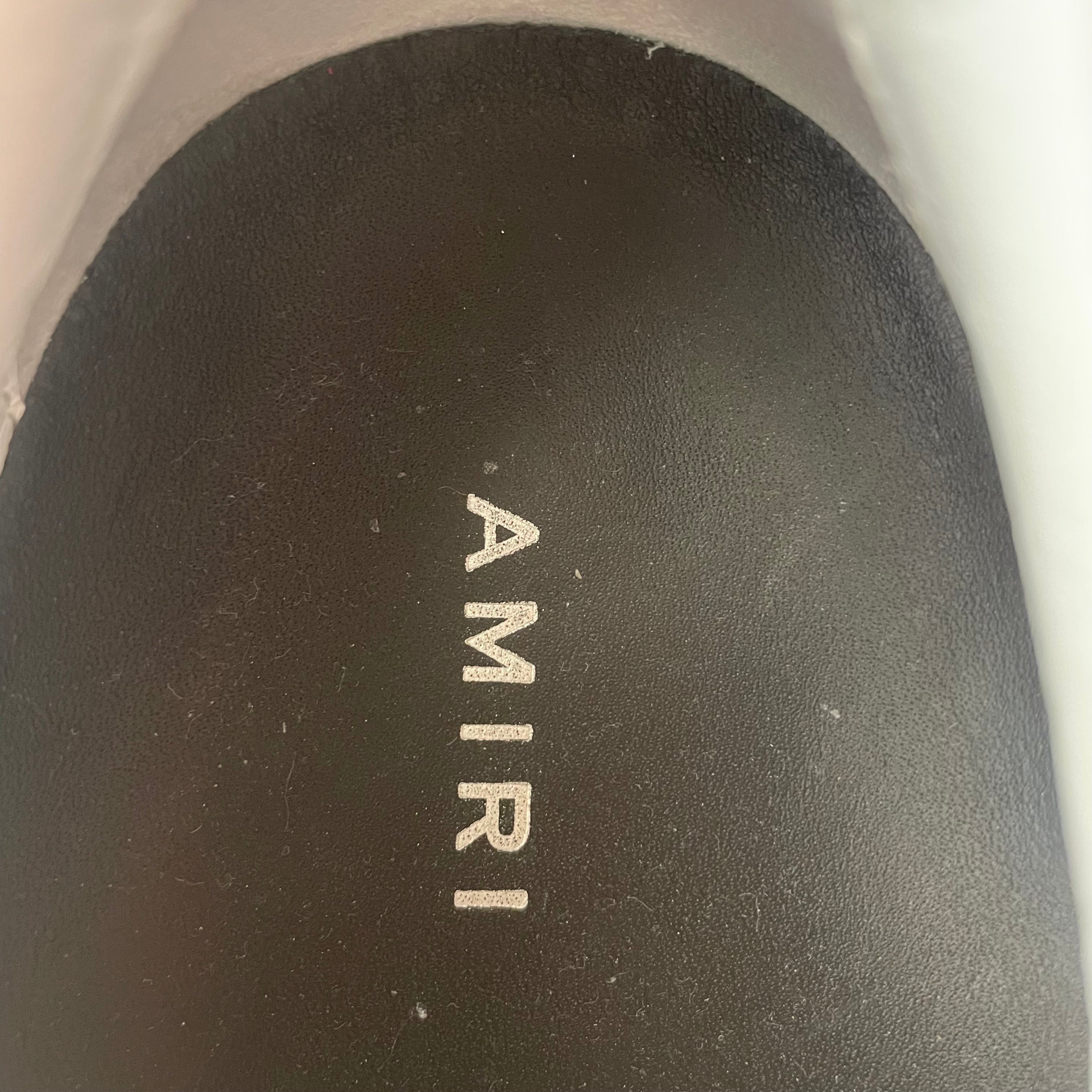 AMIRI/Low-Sneakers/EU 43/Graphic/Leather/RED/Skeleton slip on view 3