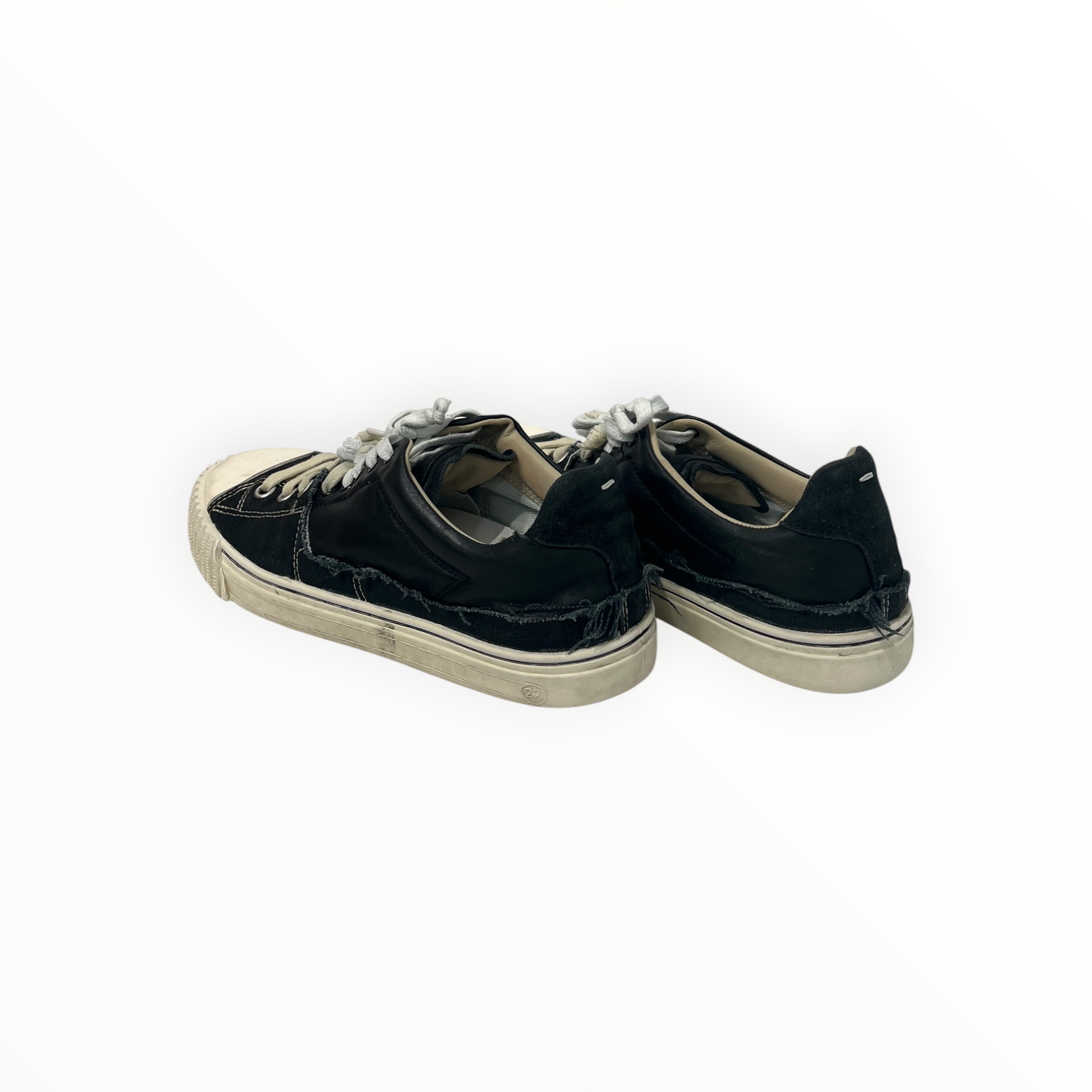 Maison Margiela/Low-Sneakers/US 12/BLK/MARGIELA EVOLUTIONS BLK WHT view 2
