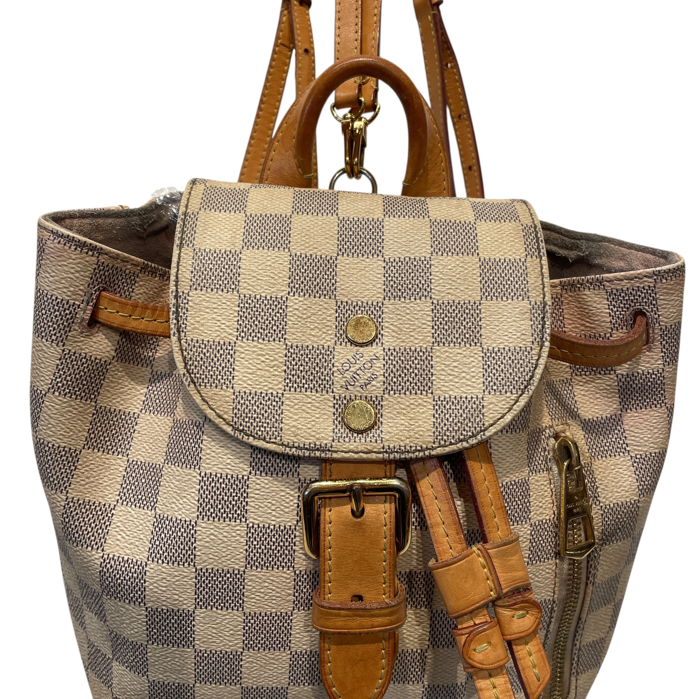 LOUIS VUITTON/Backpack/Hombre Check/CRM/DAMIER AZUR SPERONE BB view 3