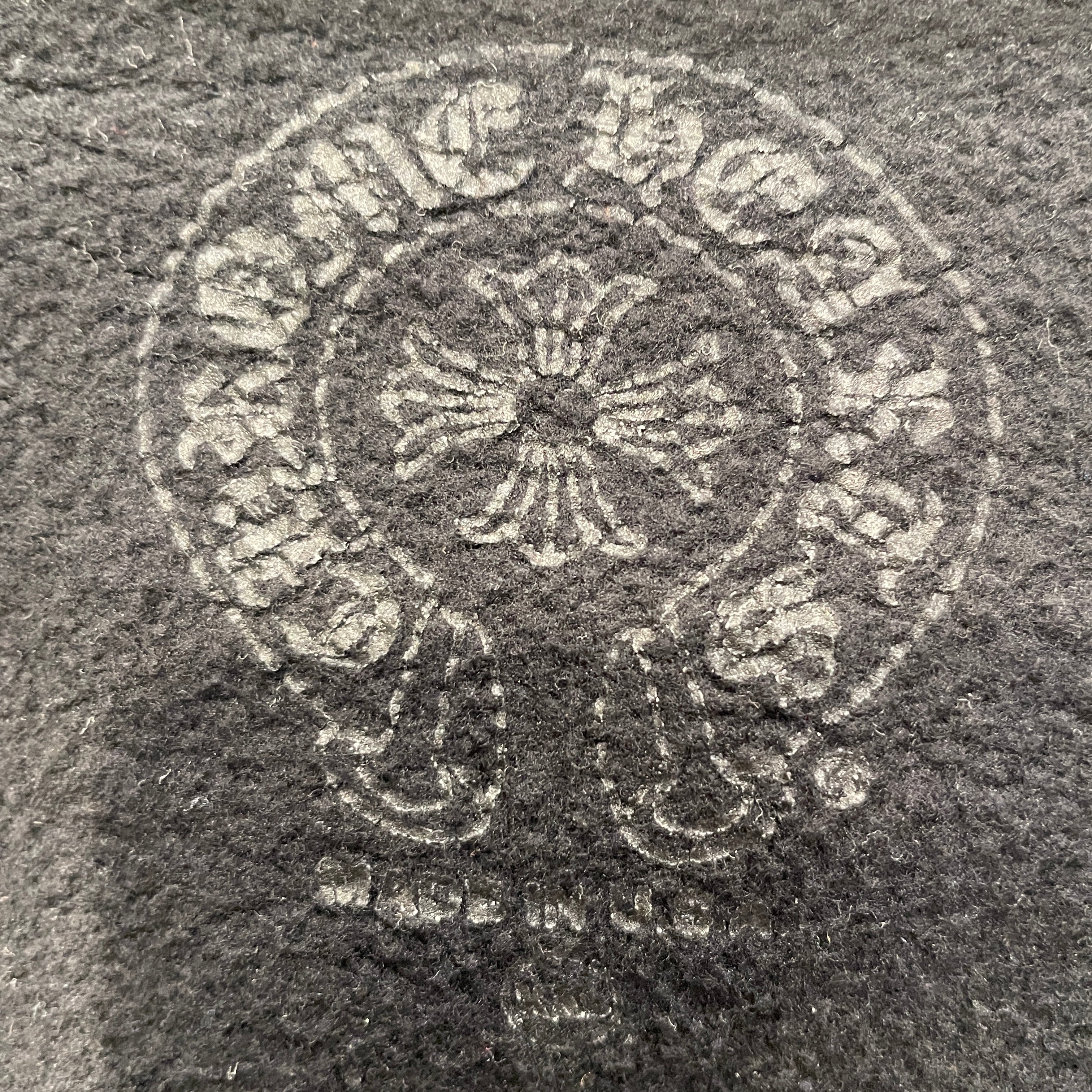 CHROME HEARTS/Zip Up Hoodie/XXL/Cotton/BLK/CLASSIC BLK WHT GRAPHIC LOGO C view 3