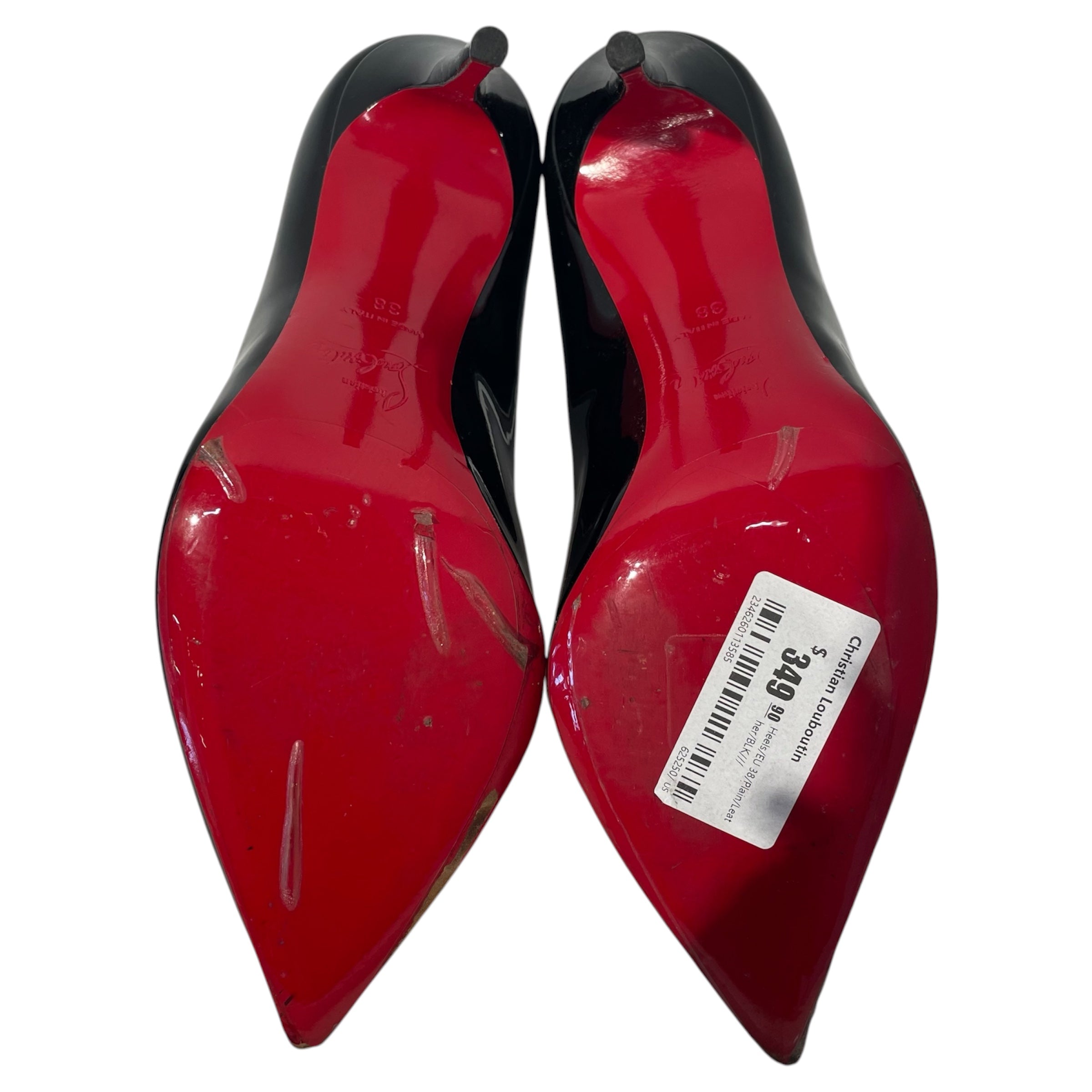 Christian Louboutin/Heels/EU 38/Leather/BLK/ view 3