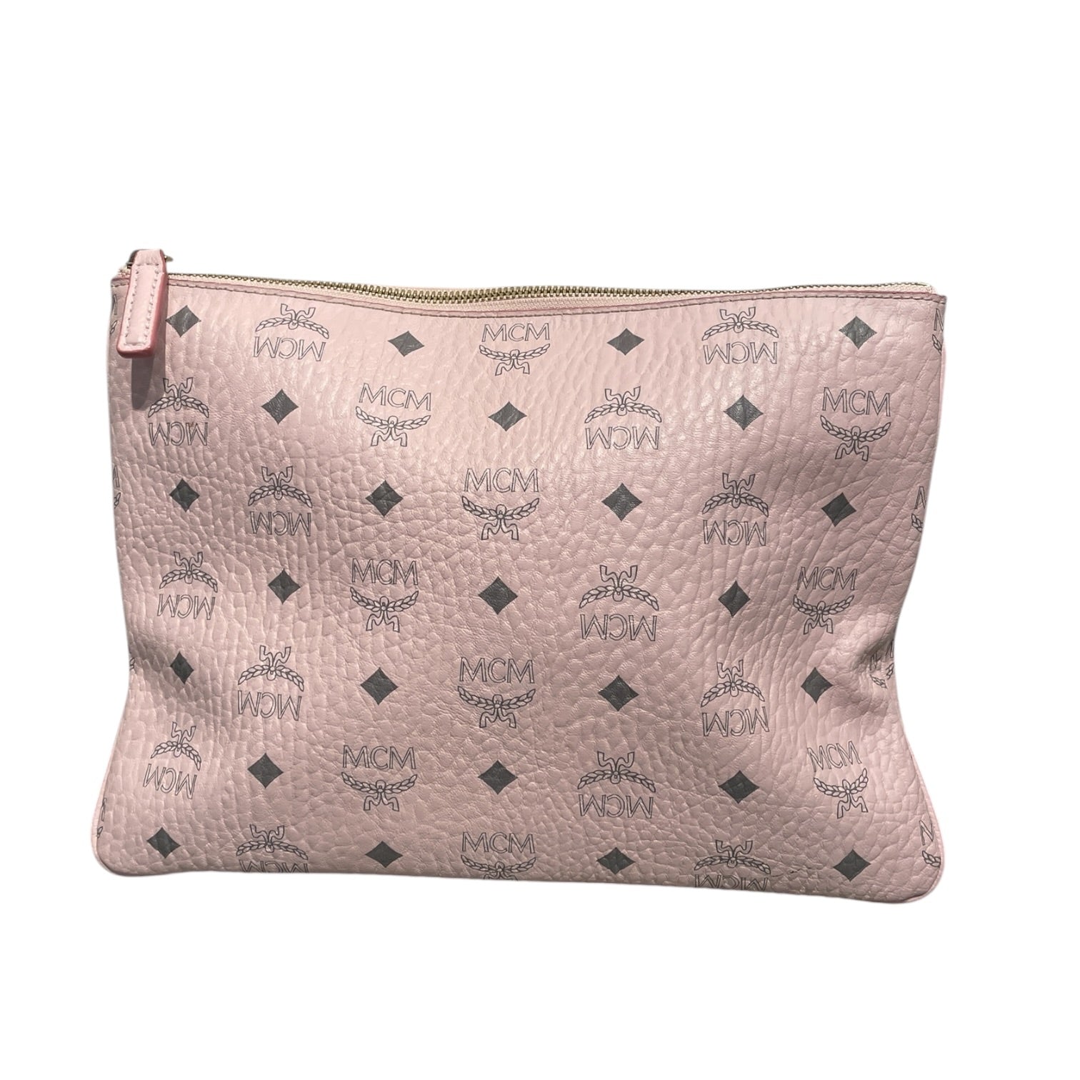 MCM/Pouch/Leather/PNK/Pink Medum Visetos Pouch view 1