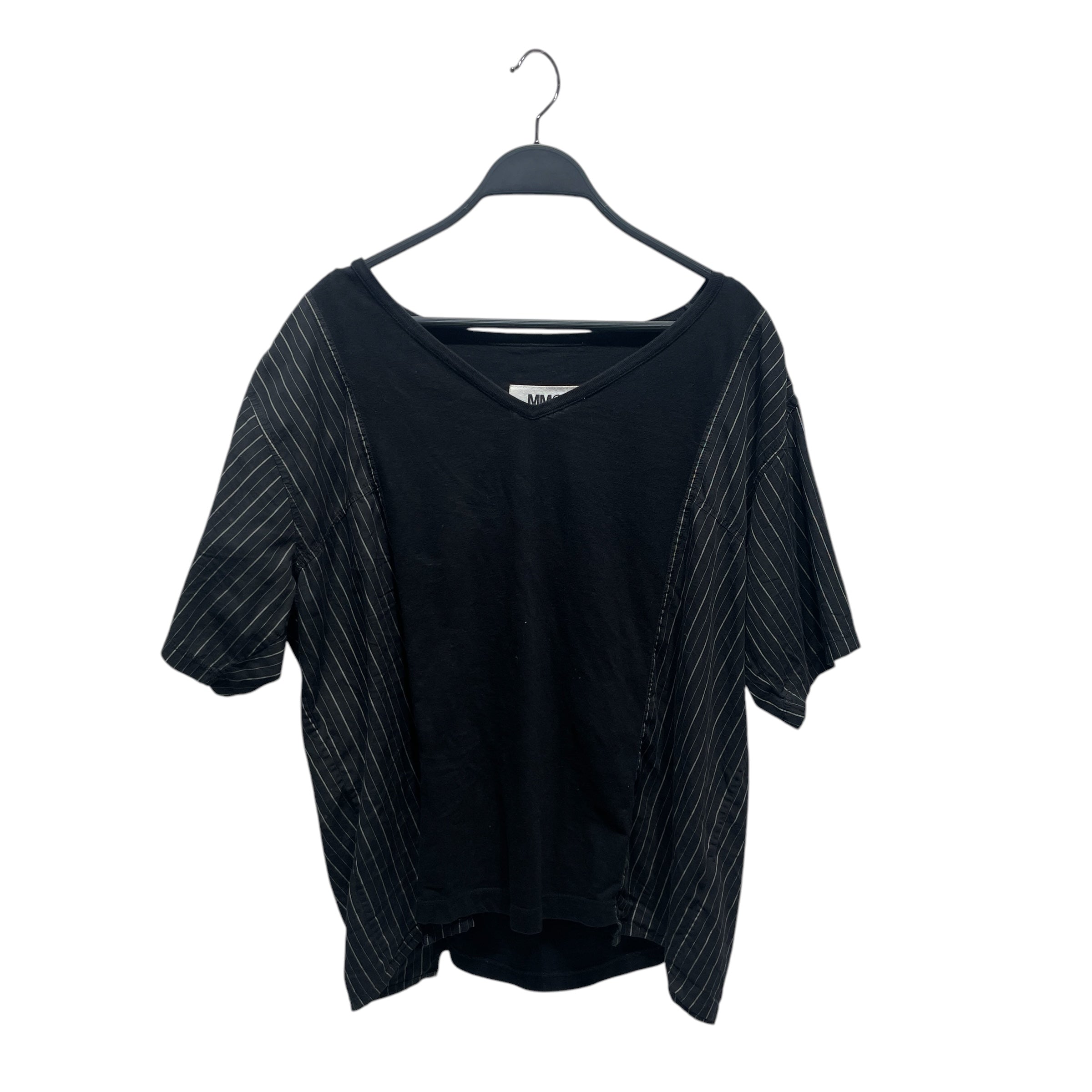 MM6/T-Shirt/M/Cotton/BLK/Stripe/ view 1