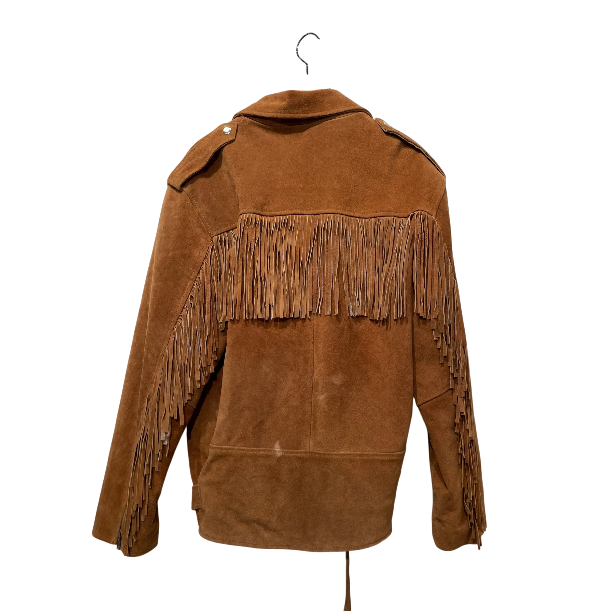 RECLAIMED VINTAGE/Leather Jkt/S/Suede/CML/FRINGE view 2