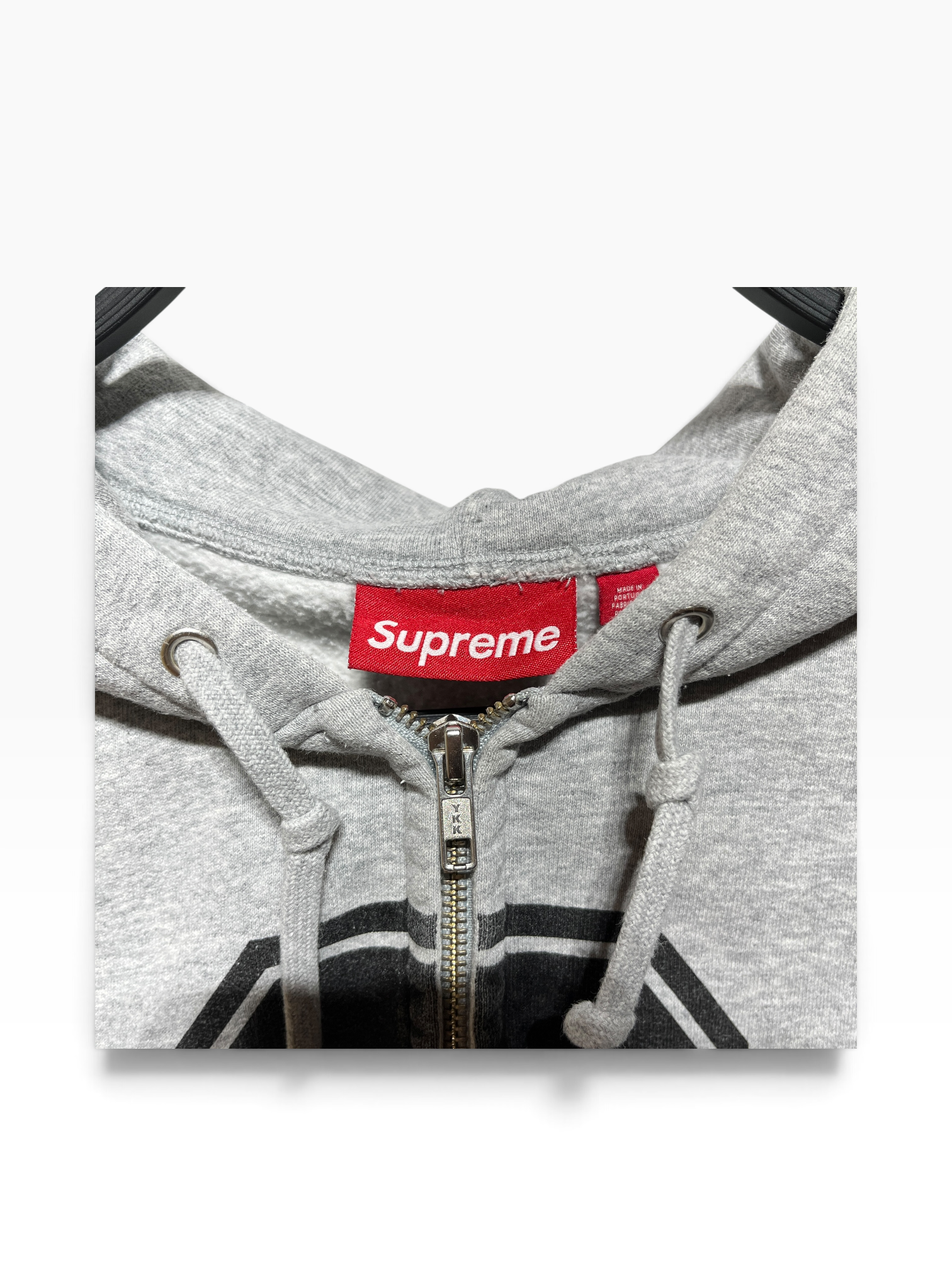 Supreme/Zip Up Hoodie/L/Cotton/GRY/WINGED S LOGO view 4