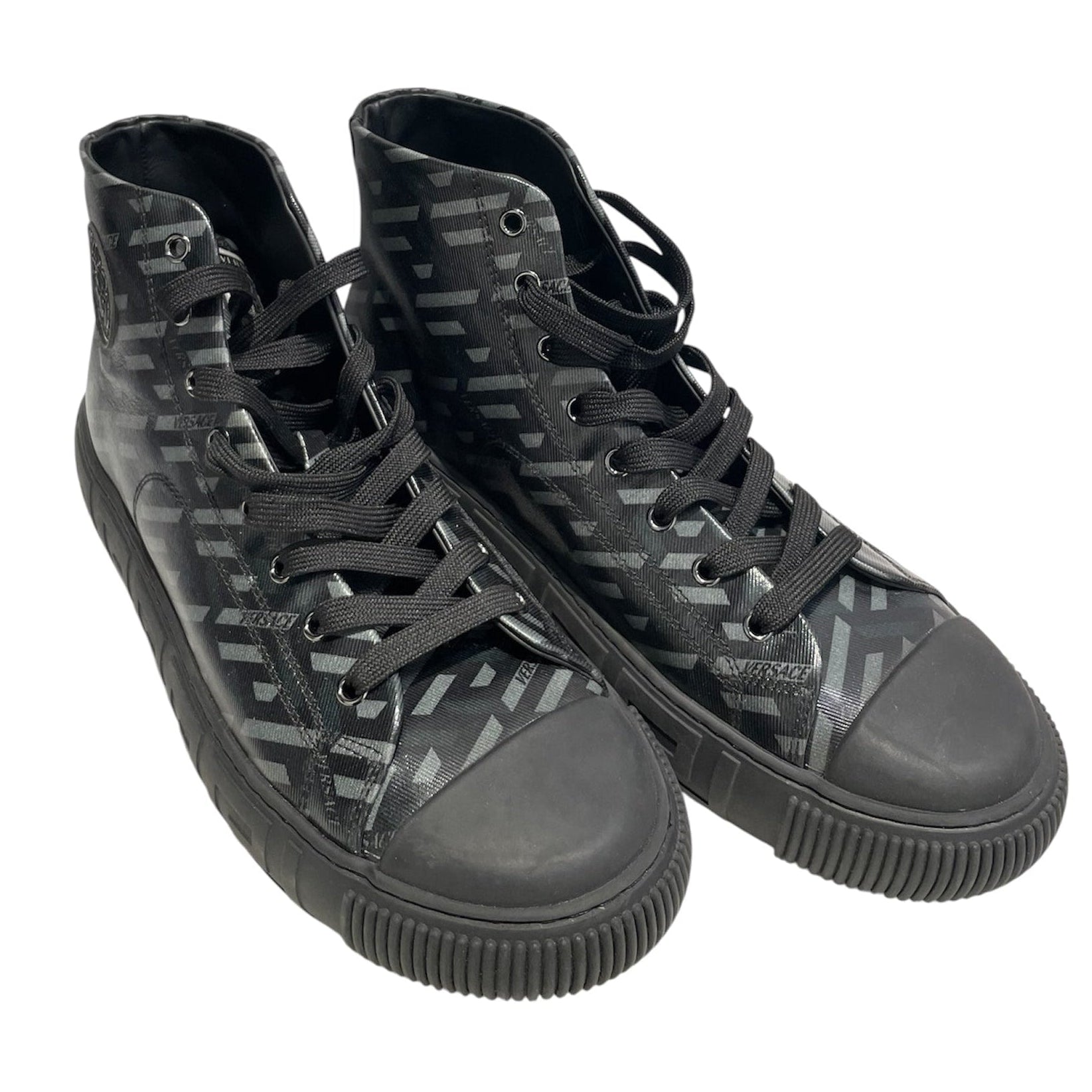 VERSACE/Hi-Sneakers/EU 44/BLK/VERSACE SNKRS CHEVRON PATTERN view 1