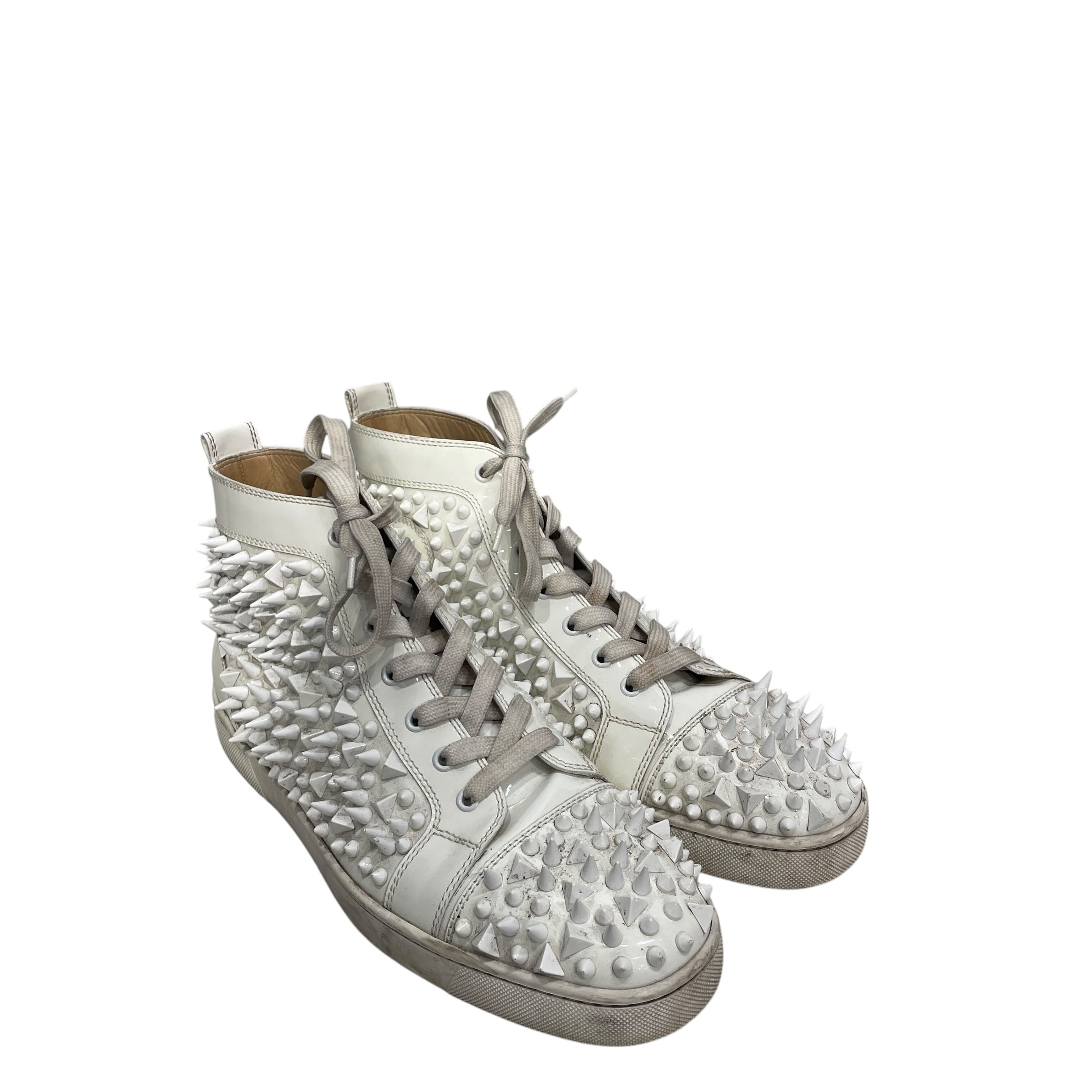 Christian Louboutin/Hi-Sneakers/EU 43.5/Leather/WHT/GLOSSY WHT view 1