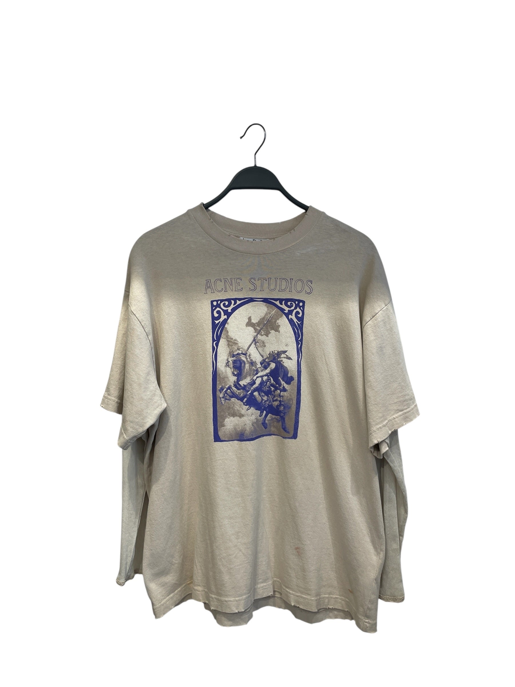 Acne Studios/LS T-Shirt/XS/Cotton/CRM/Graphic/HORSE RIDER view 1