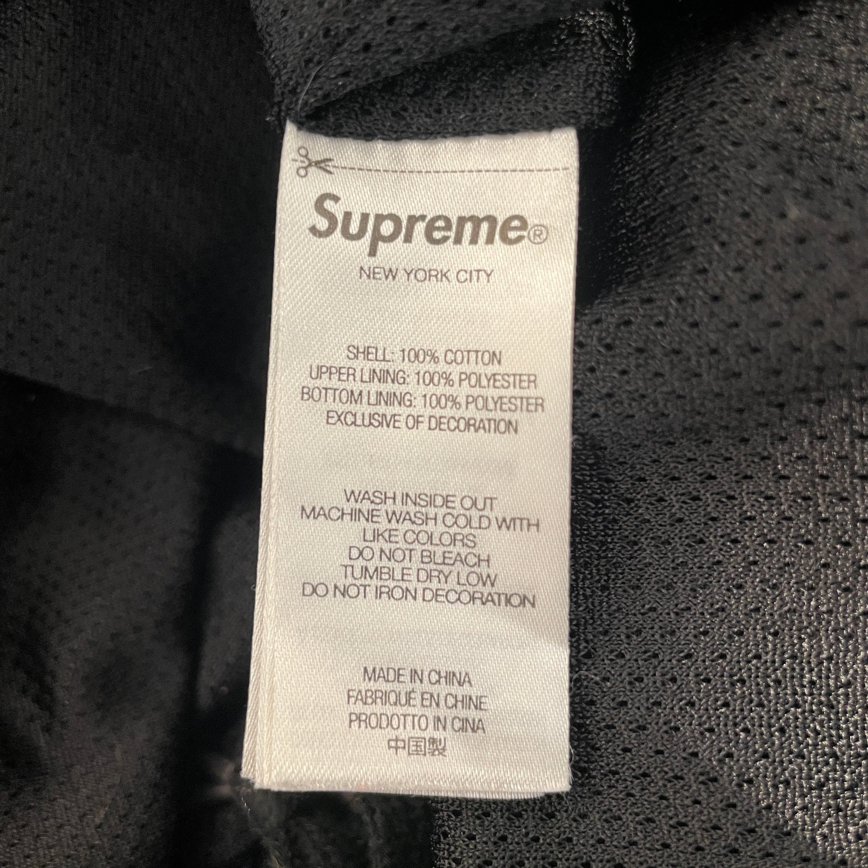 Supreme/Pants/XL/Cotton/BLK/Graphic/supreme side logo view 3
