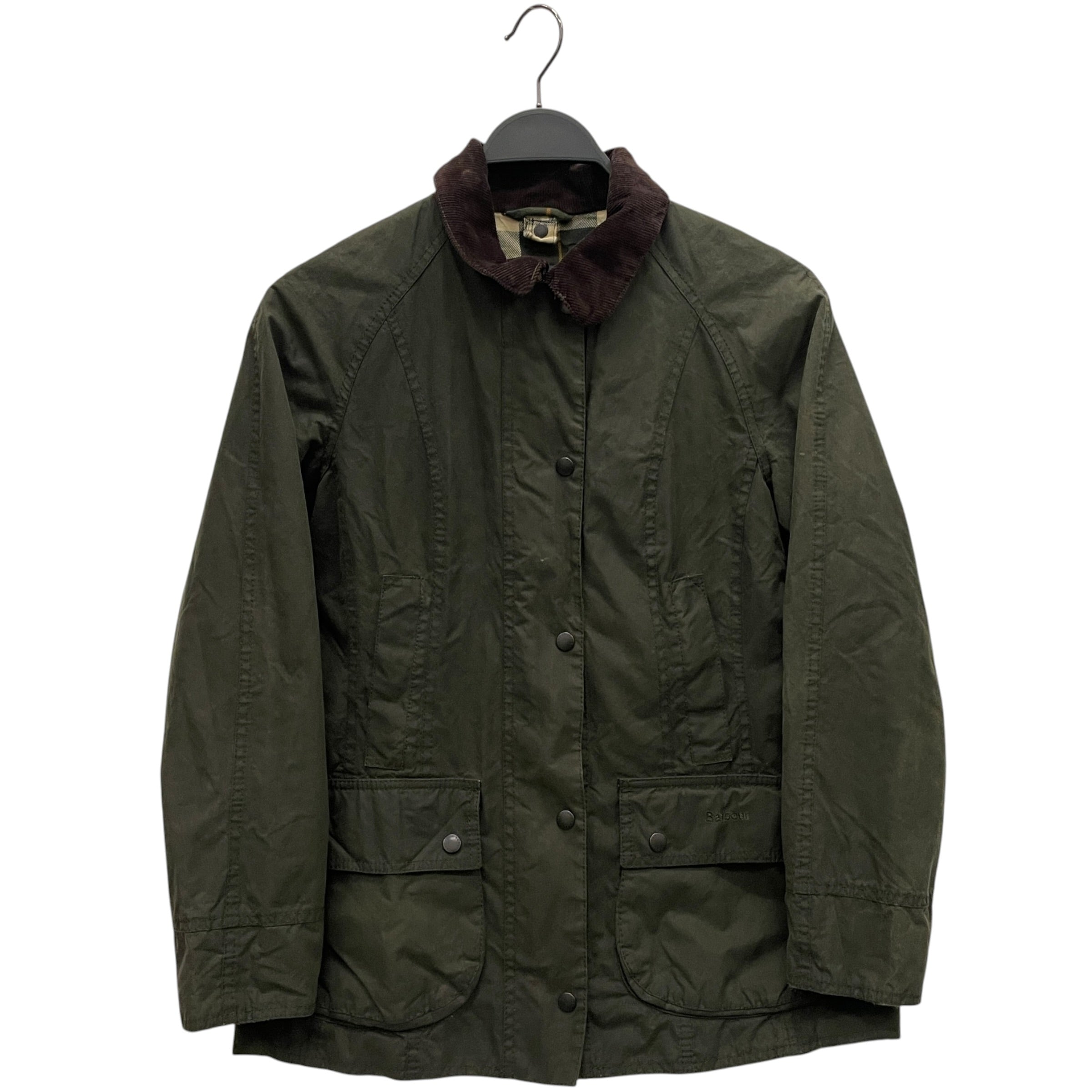 Barbour/Jacket/4/Cotton/GRN/CORDUROY COLLAR WAXED view 1