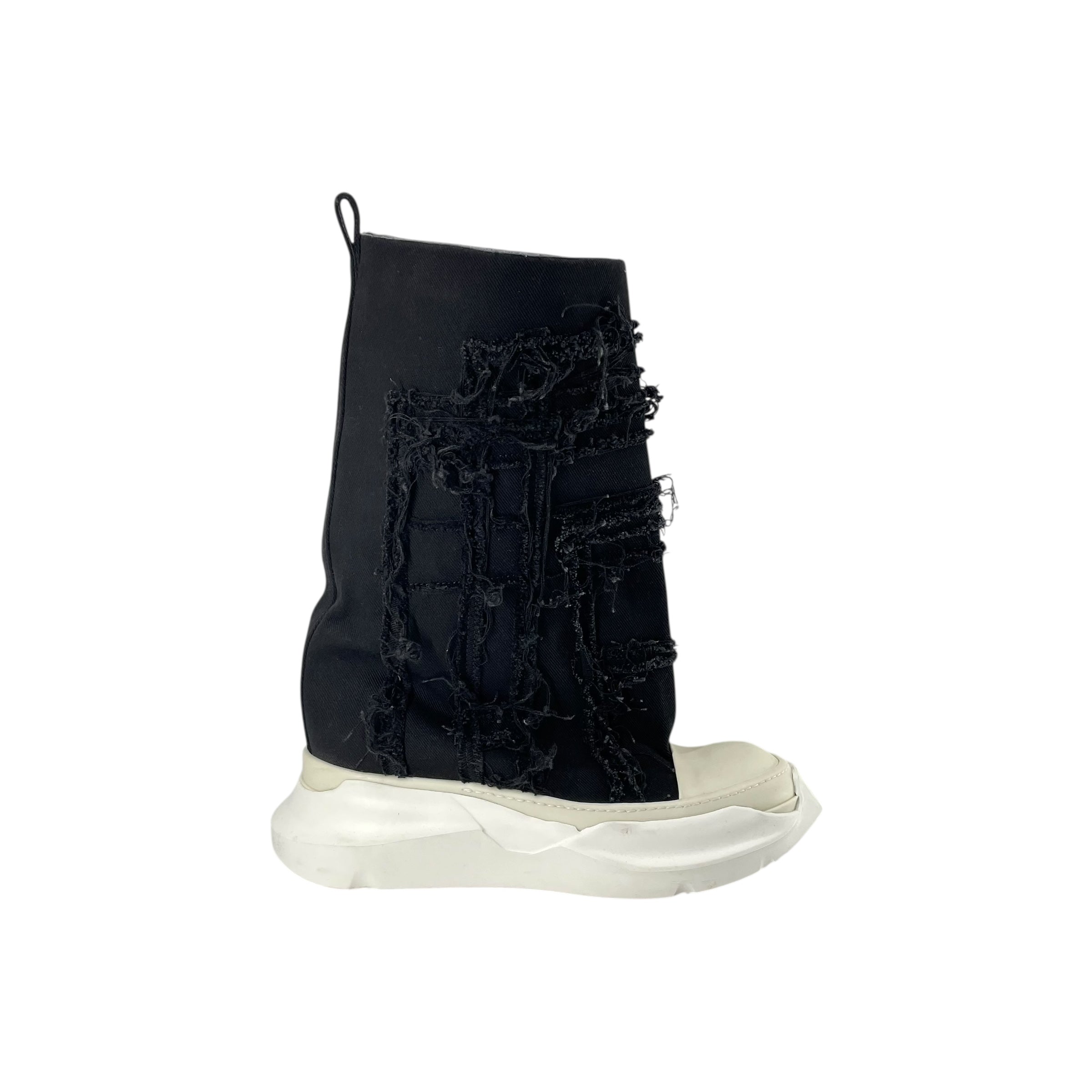 RICK OWENS DRKSHDW/Hi-Sneakers/EU 44.5/Denim/BLK/SLASHED FOG view 3