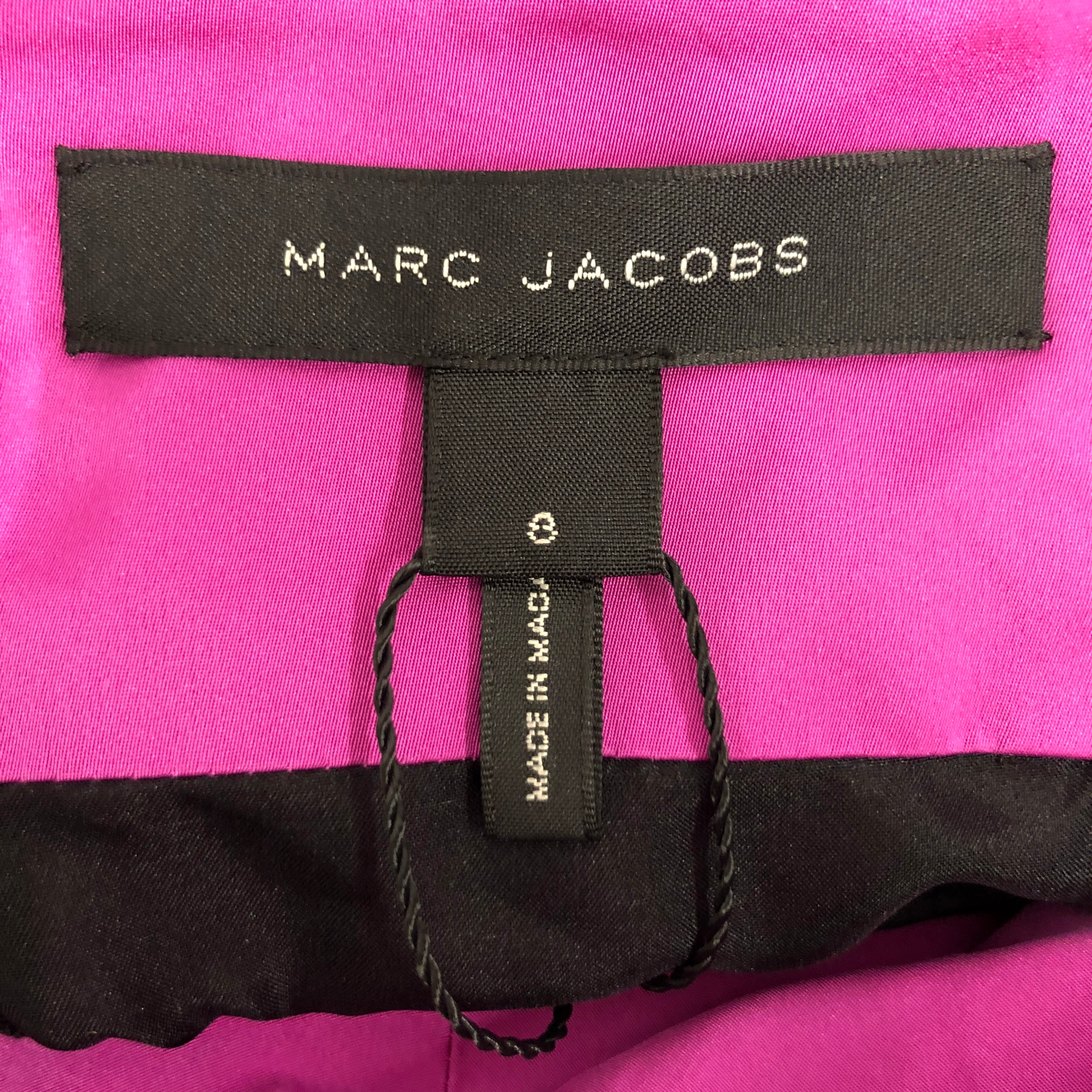 MARC JACOBS/SL Dress/8/Nylon/PPL/Mini Length/FUSCHIA TWISTED KNOT DRESS view 3