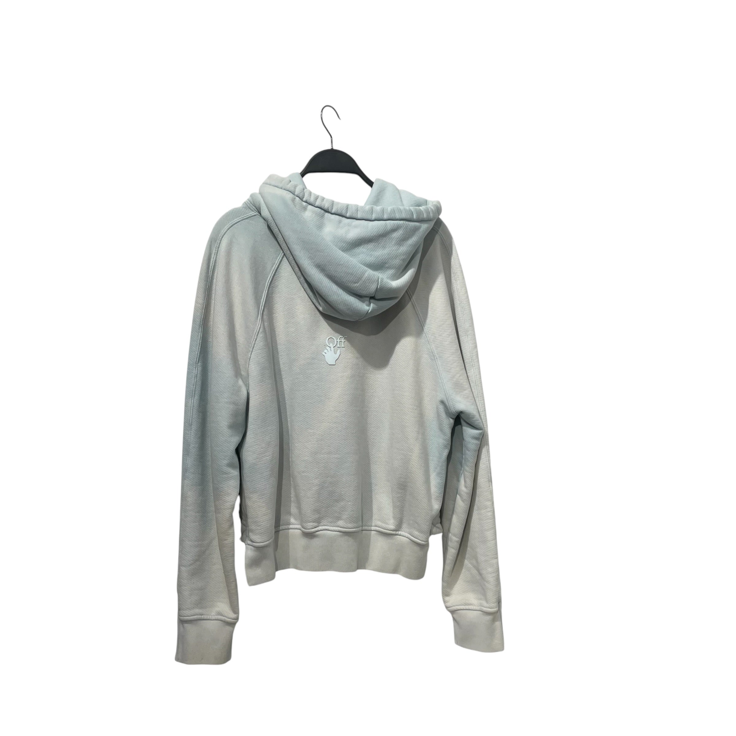 OFF-WHITE/Hoodie/XS/Cotton/BLU/sky blue laundry crop split view 2