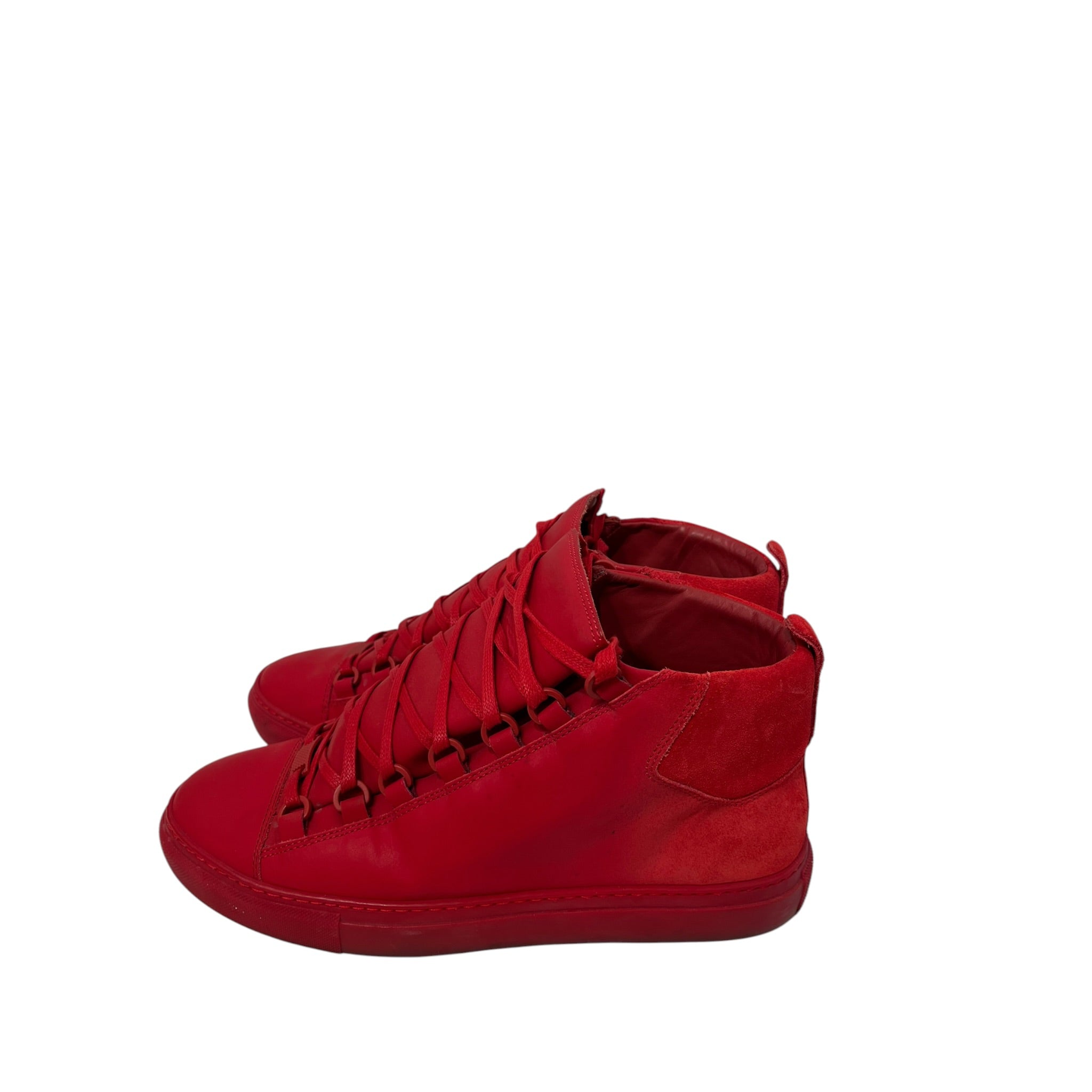 BALENCIAGA/Hi-Sneakers/US 8.5/Leather/RED/ARENA view 5