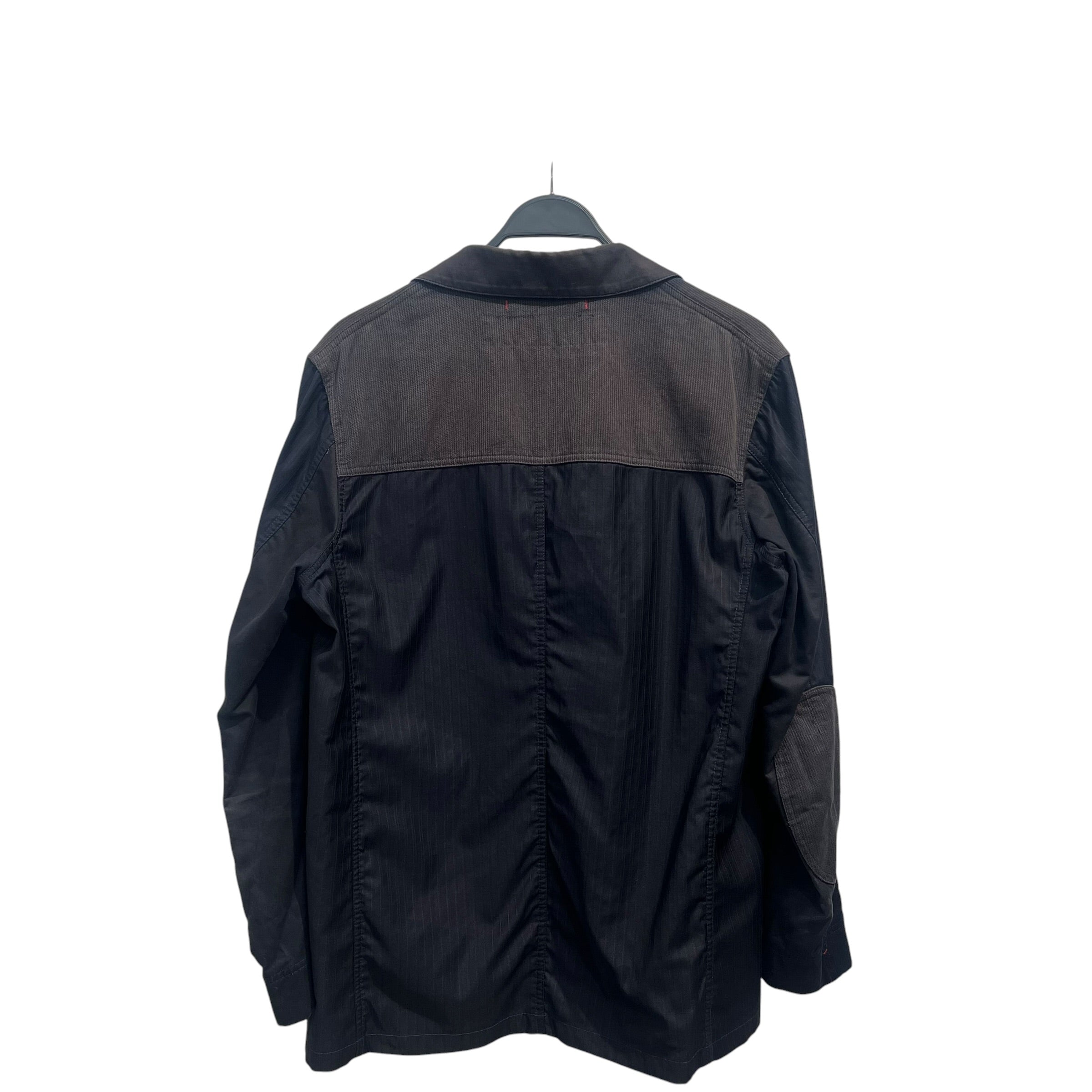 JUNYA WATANABE COMME des GARCONS MAN/Jacket/XL/Wool/NVY/Stripe/AD2012 GREY POCKETS AND ELBOWS view 2