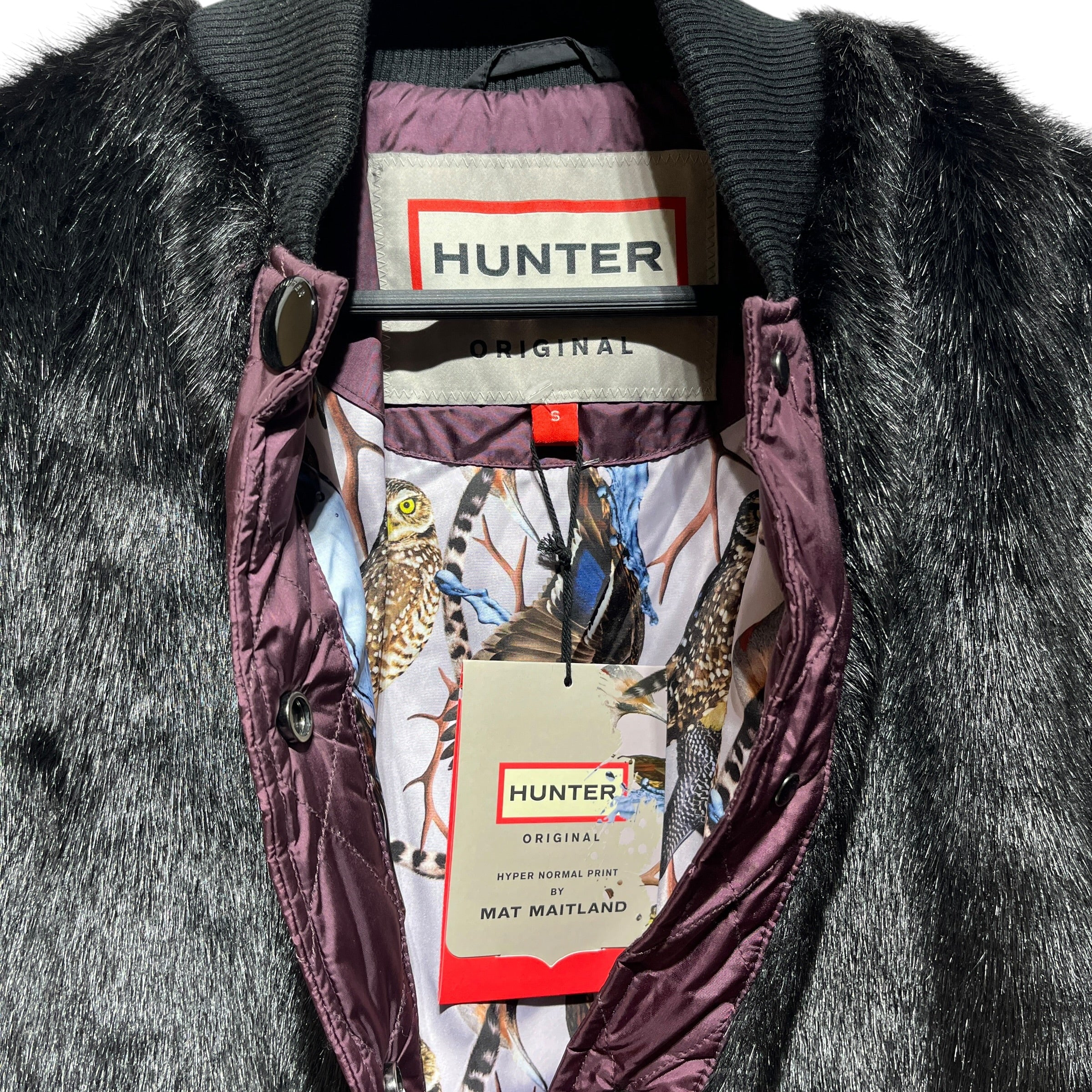HUNTER/Jacket/S/Acrylic/BLK/FAUX FUR view 3