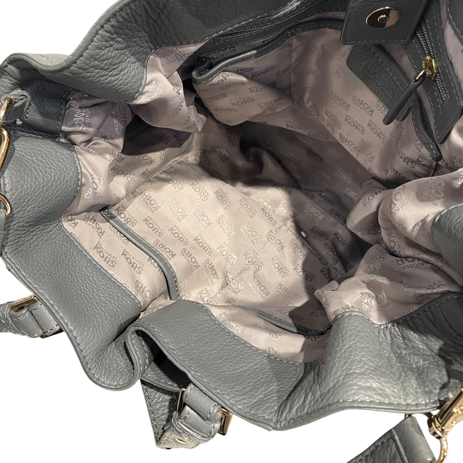 MICHAEL KORS/Tote Bag/Leather/GRY/Grey Gansevoort Pebbled Tote view 4