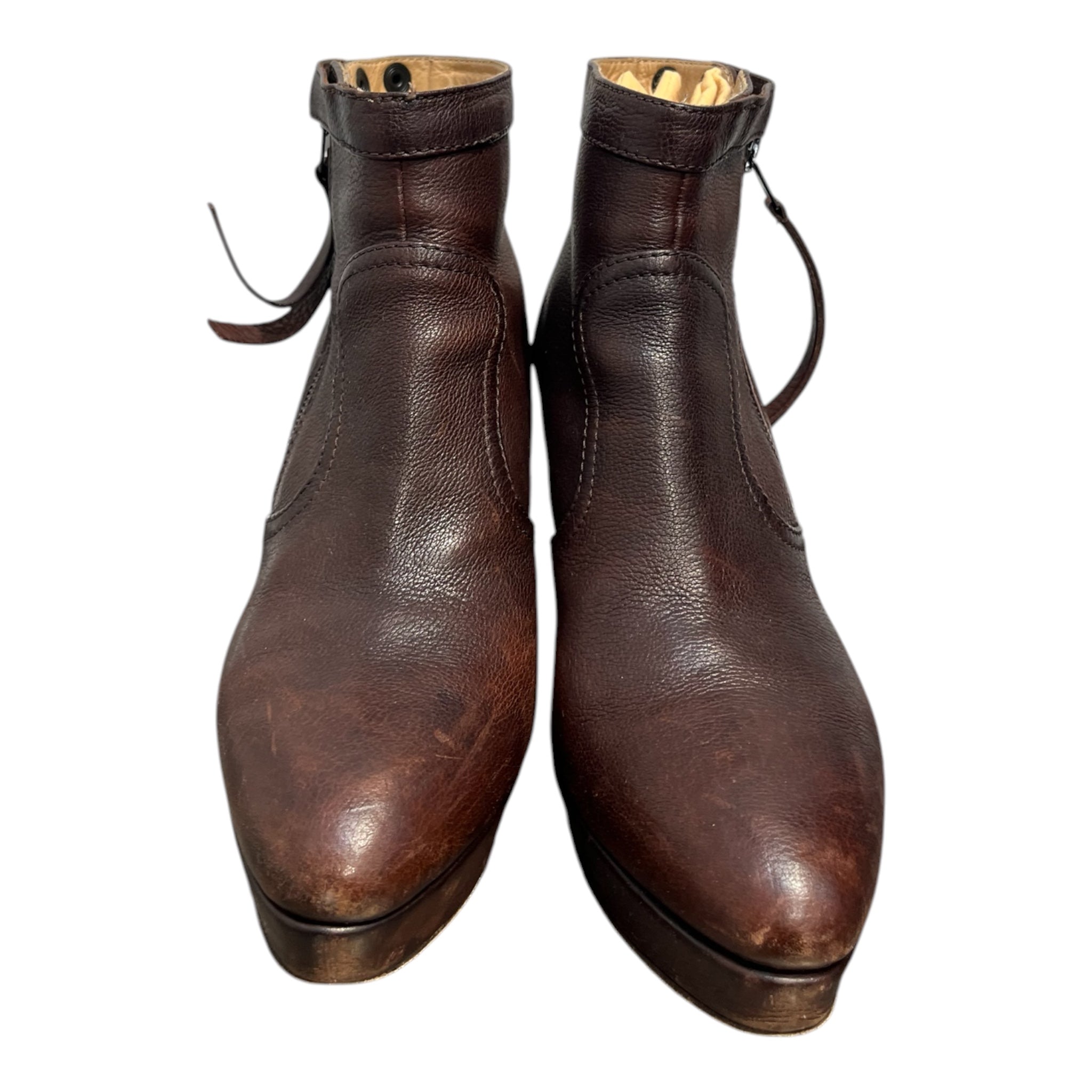 Acne Studios/Heels/EU 41/Leather/BRW/SIDE ZIP SNAP BUTTON view 2