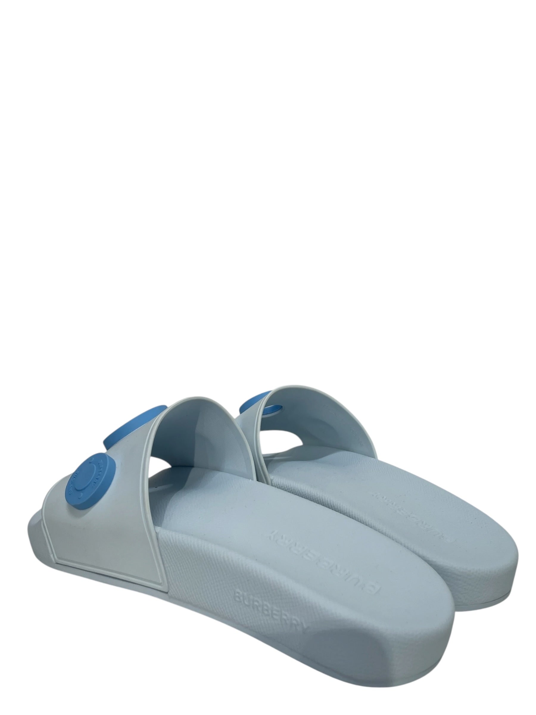 BURBERRY/Sandals/US 9/BLU/Pale Blue, Circle Rubber Logo view 2