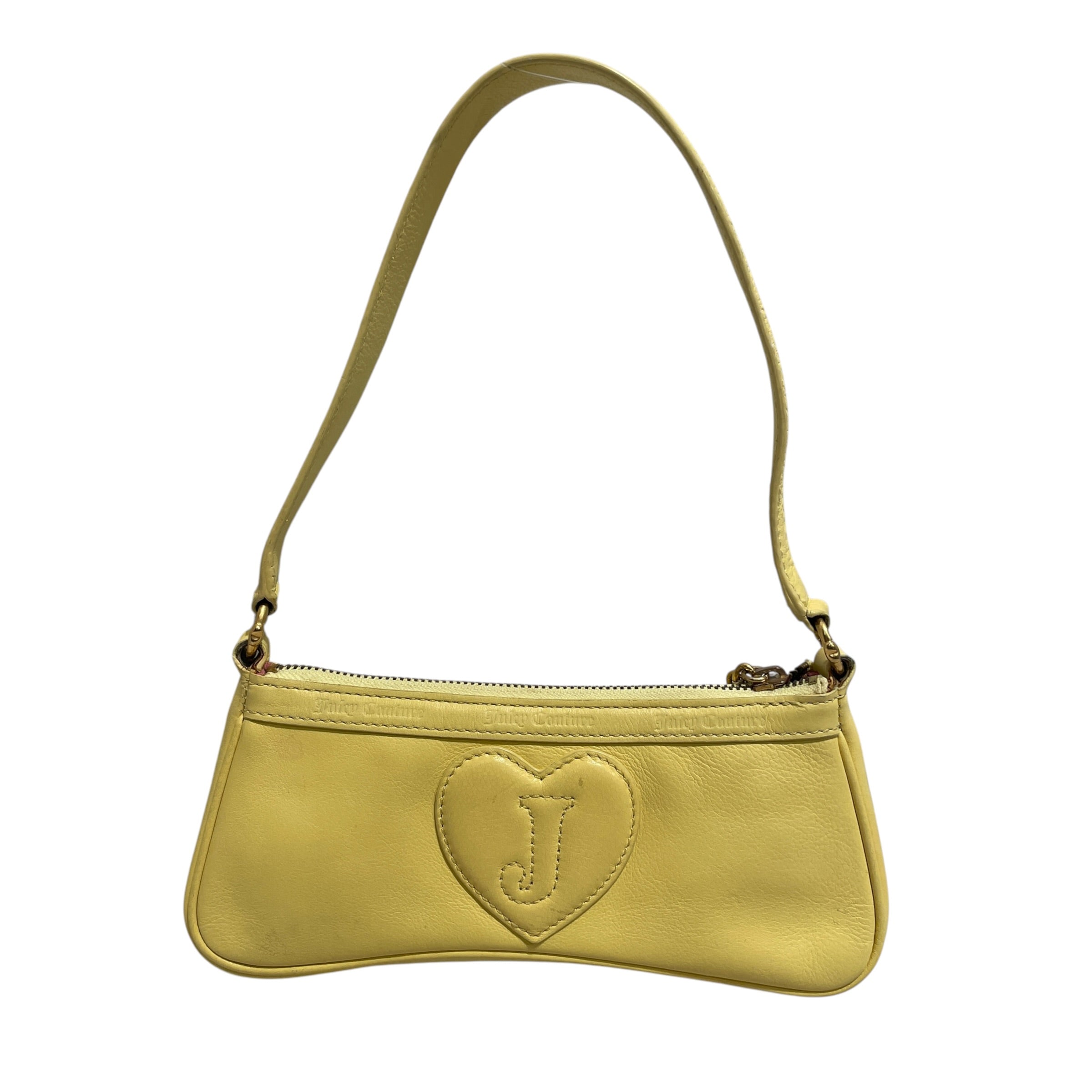 JUICY COUTURE/Hand Bag/Leather/YEL/Heart J Butter Bag view 1
