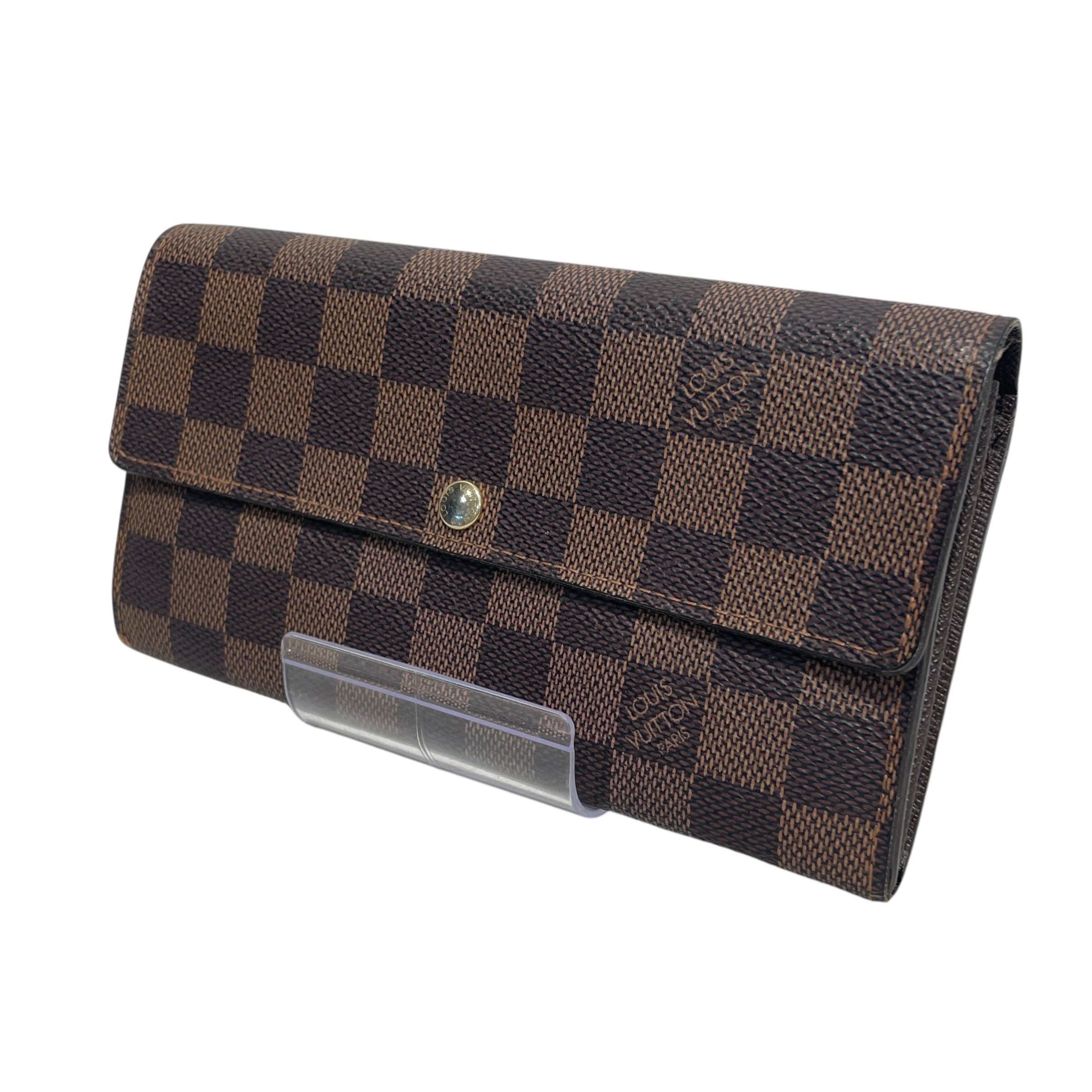 LOUIS VUITTON/Long Wallet/Monogram/Leather/BRW/L's/Damier Sarah view 1