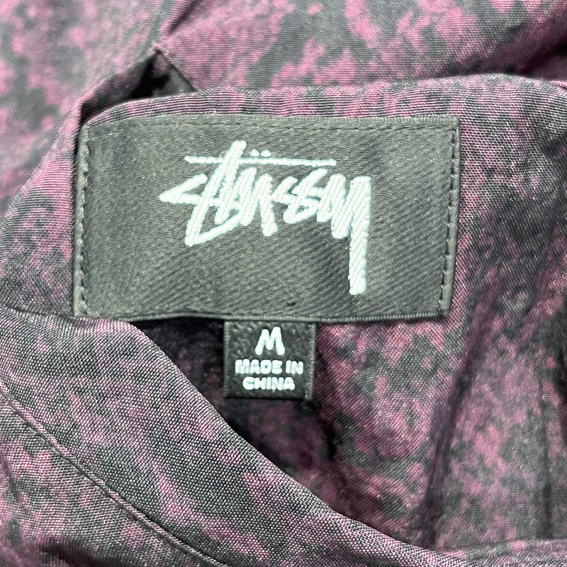 STUSSY/Nylon Vest/M/Animal Pattern/Nylon/PPL/Revirsible Vest