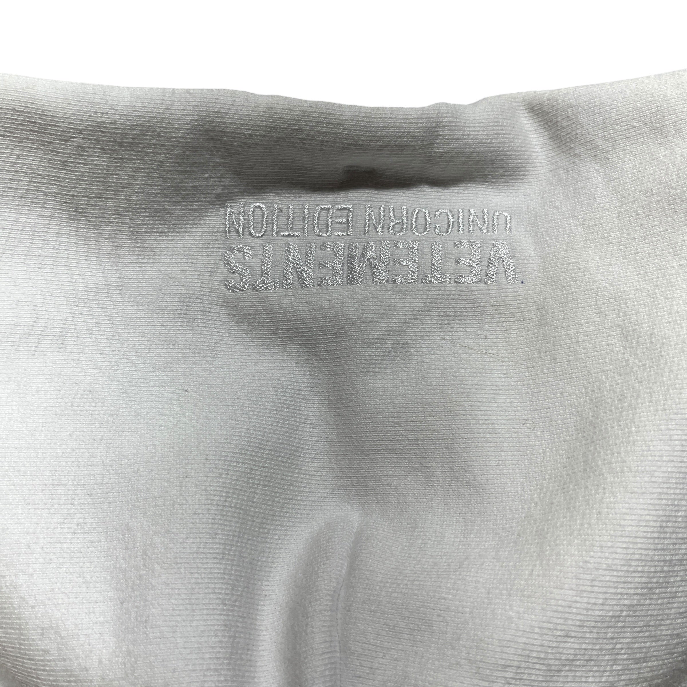 VETEMENTS/Hoodie/M/Cotton/WHT/unicorns view 5
