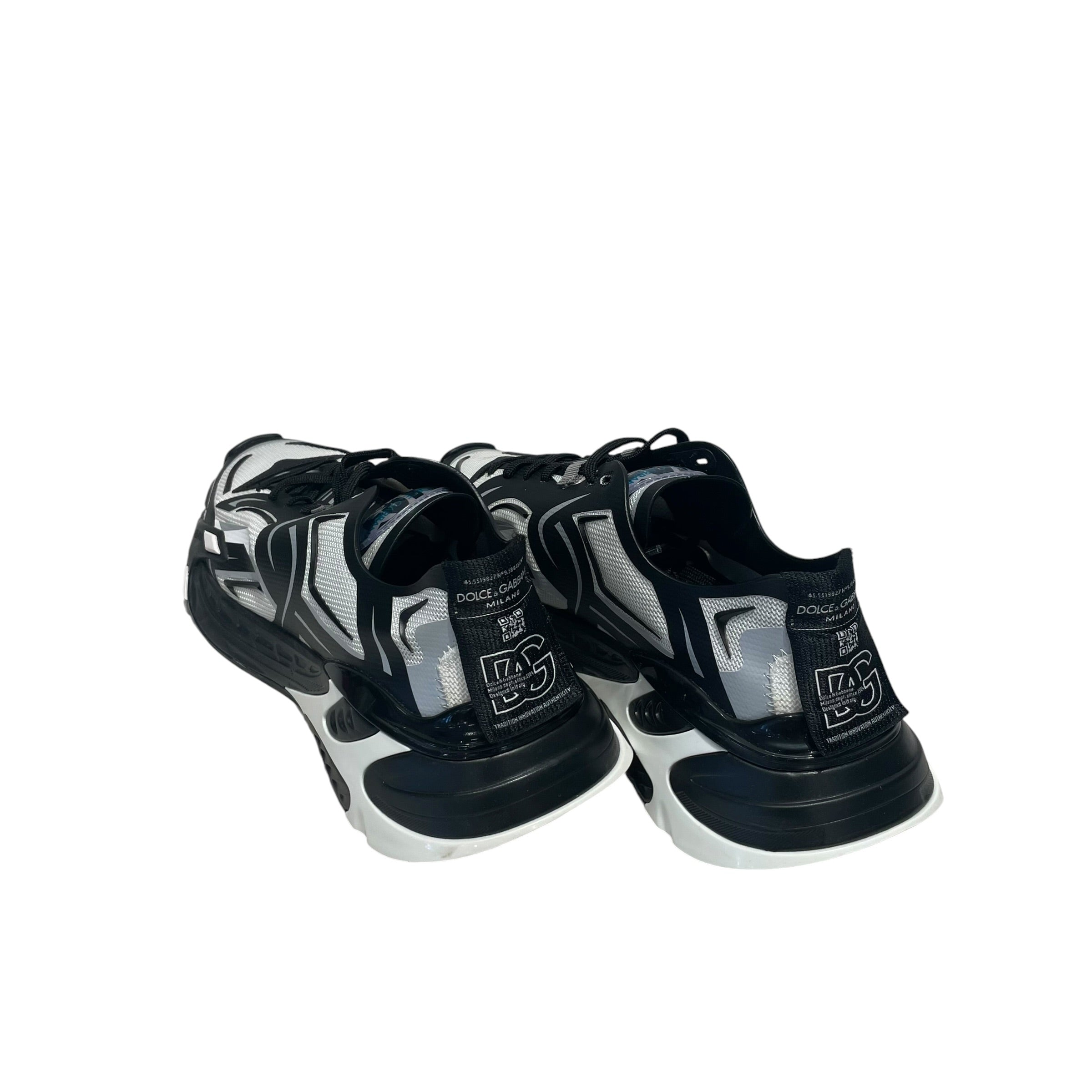 DOLCE&GABBANA/Low-Sneakers/EU 42.5/Nylon/WHT/Fast Knit Low Top view 2