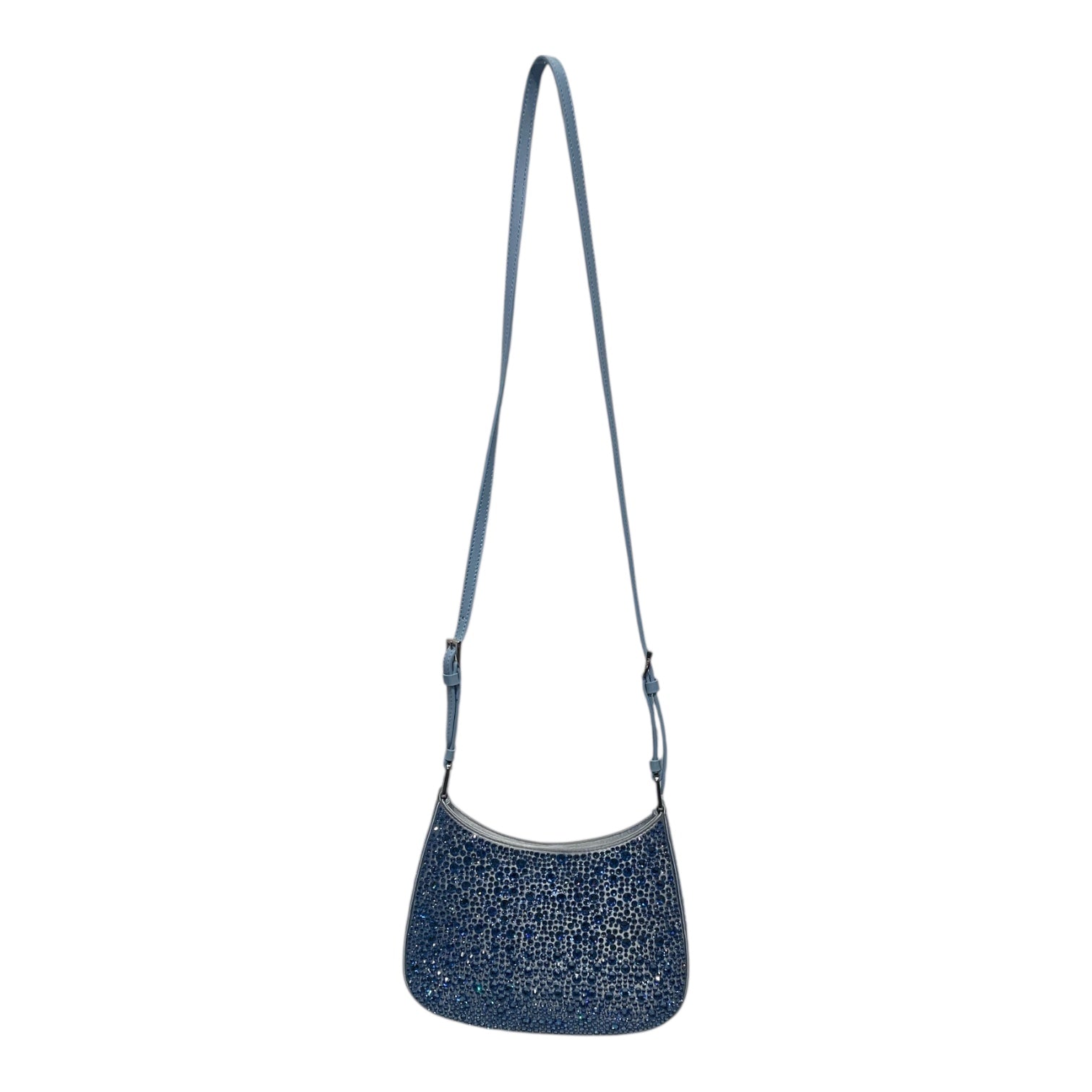 PRADA/Hand Bag/Cotton/BLU/CLEO CRYSTAL EMBELLISHED view 2