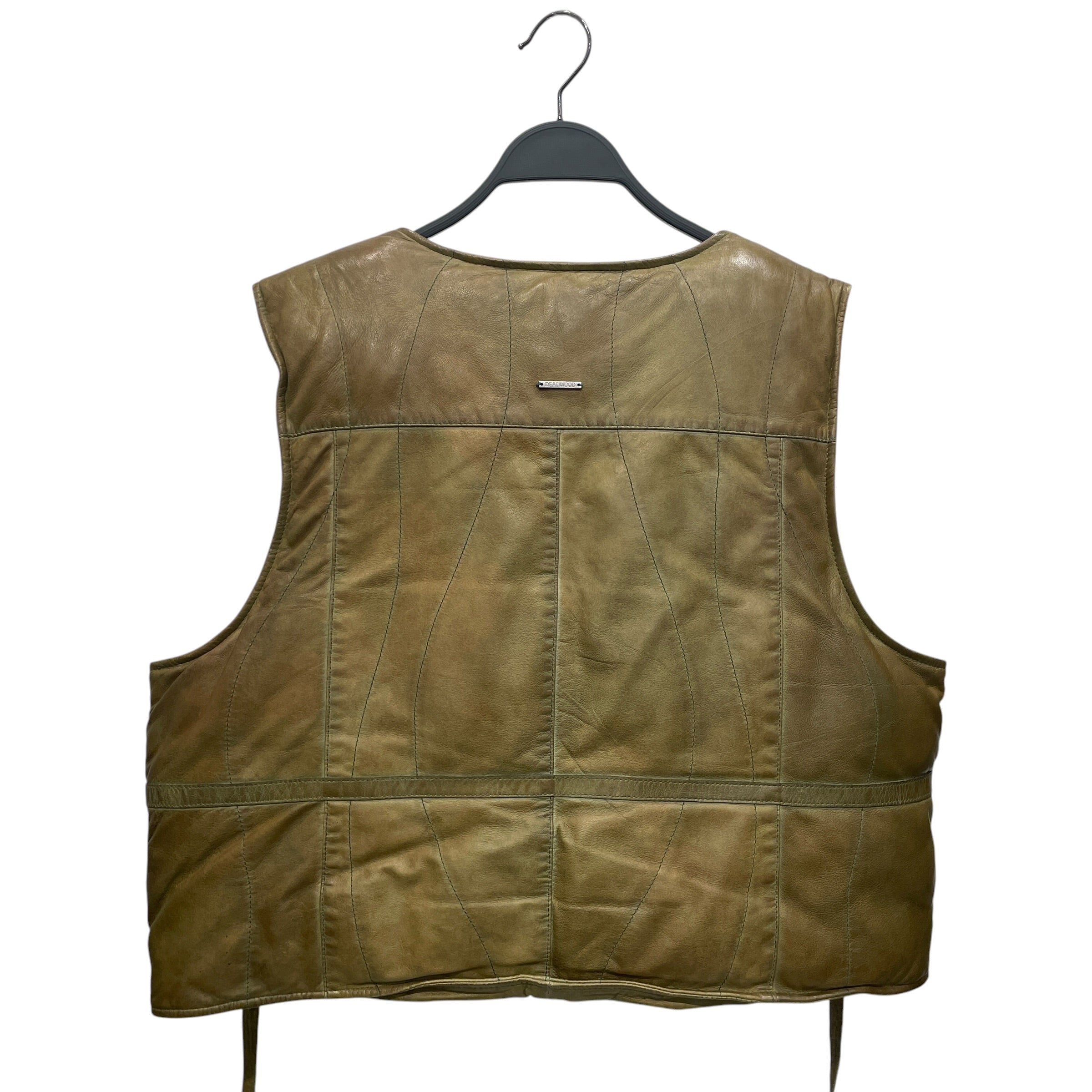 DEADWOOD/Vest/38/Leather/GRN/LAMBSKIN CROPPED VEST view 2
