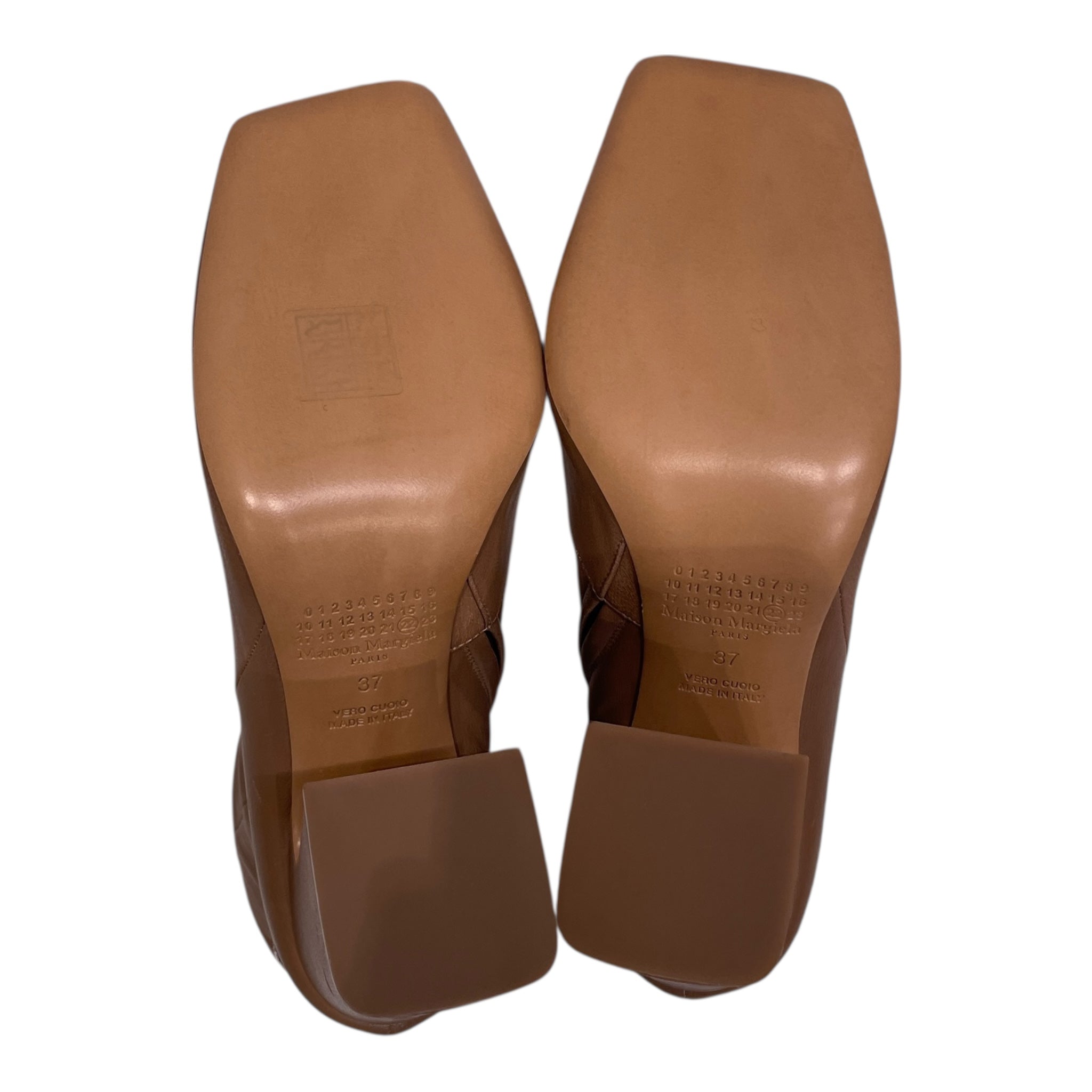 Maison Margiela/Booties/EU 37/Leather/BEG/ANKLE BOOTIE view 4
