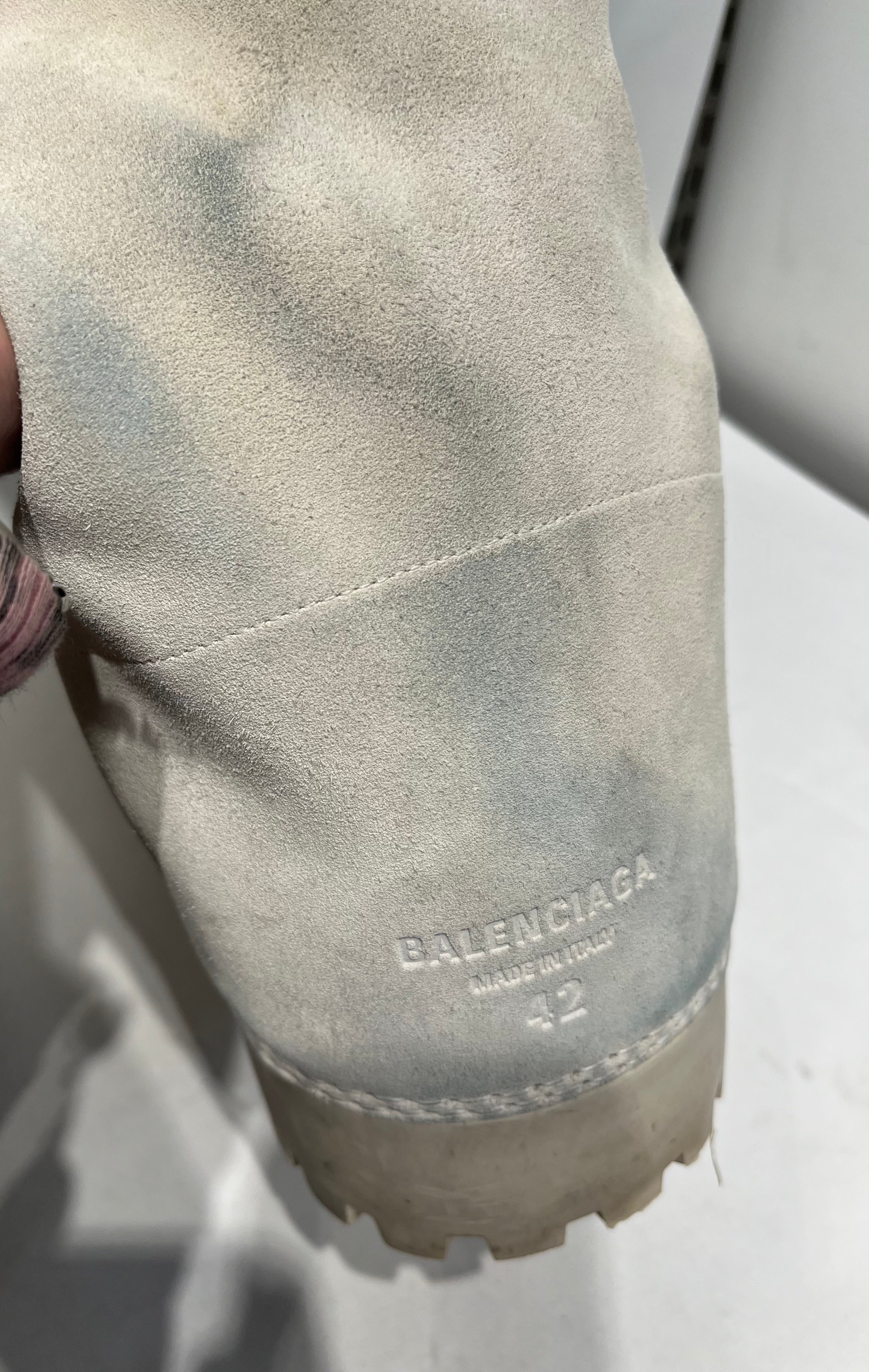 BALENCIAGA/Boots/EU 42/Suede/CRM/ALASKA FUR HIGH BOOTS view 4