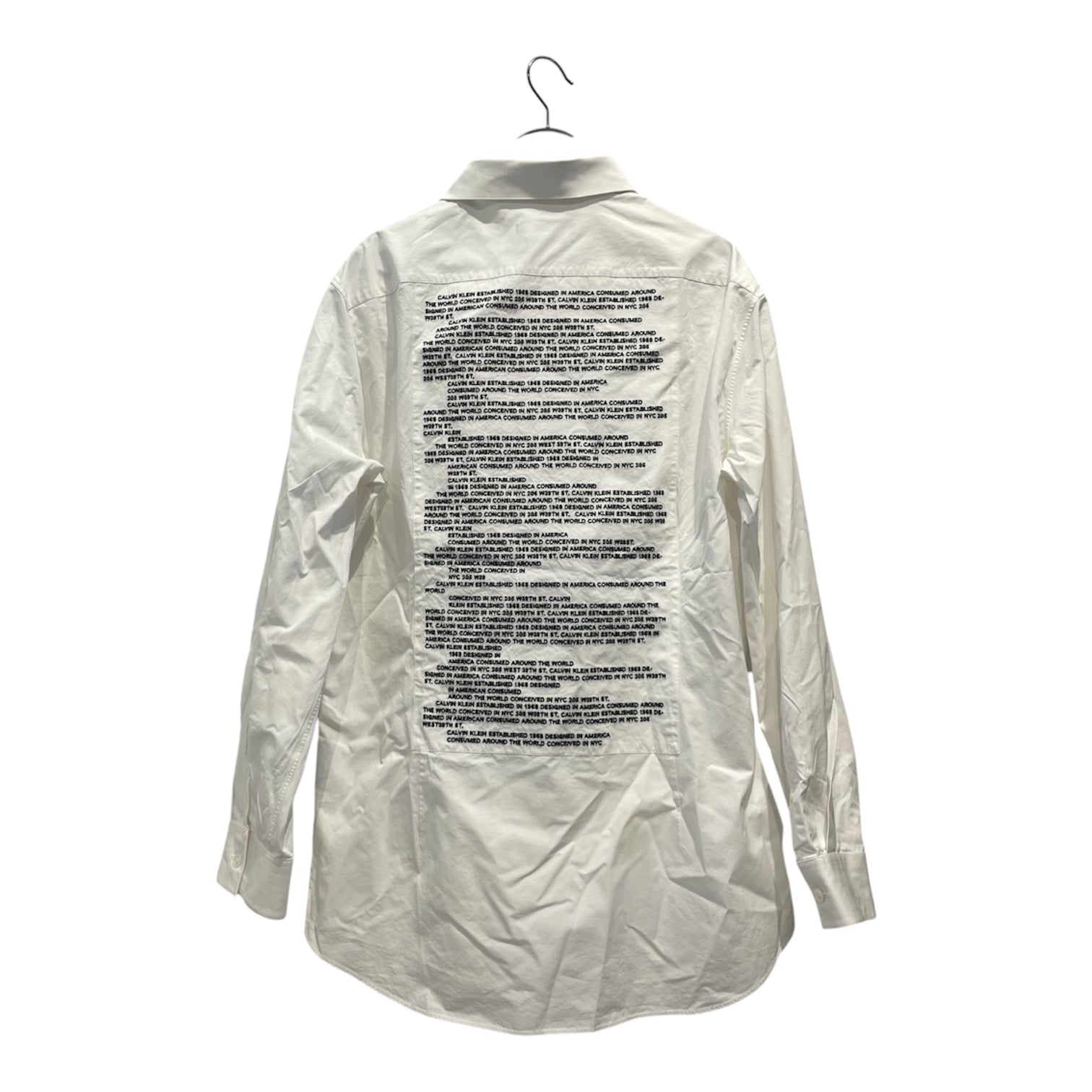 Calvin Klein 205W39NYC/Shirt/43/Cotton/WHT/Graphic/BACK GRAPHIC TEXT view 2