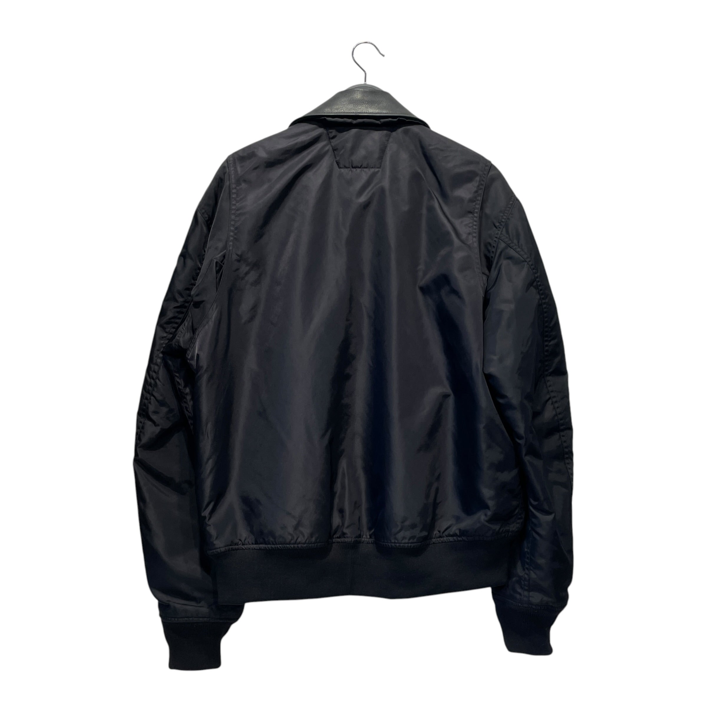 HARLEY DAVIDSON/Vintage/Riders Jkt (S)/M/Nylon/BLK/LEATHER COLLAR view 2