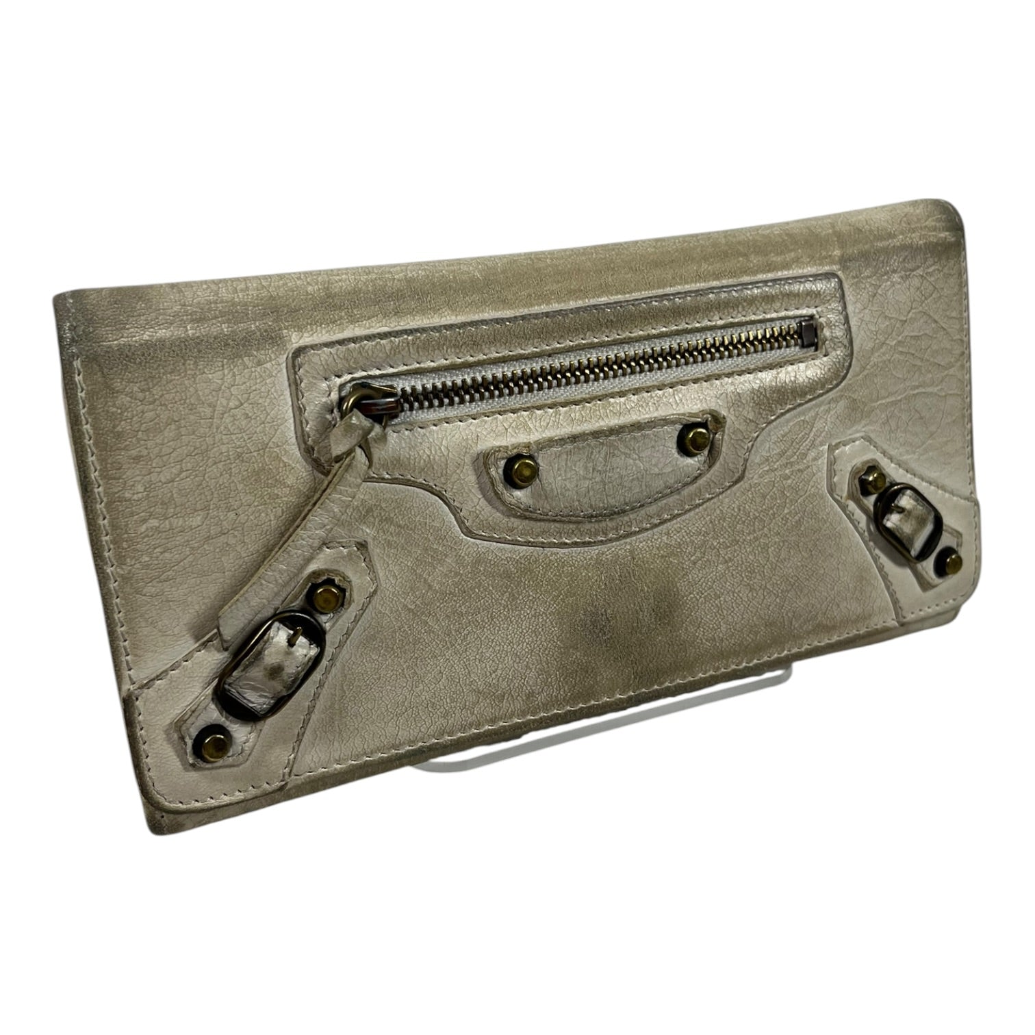 BALENCIAGA/Long Wallet/Leather/WHT/L's/ view 1