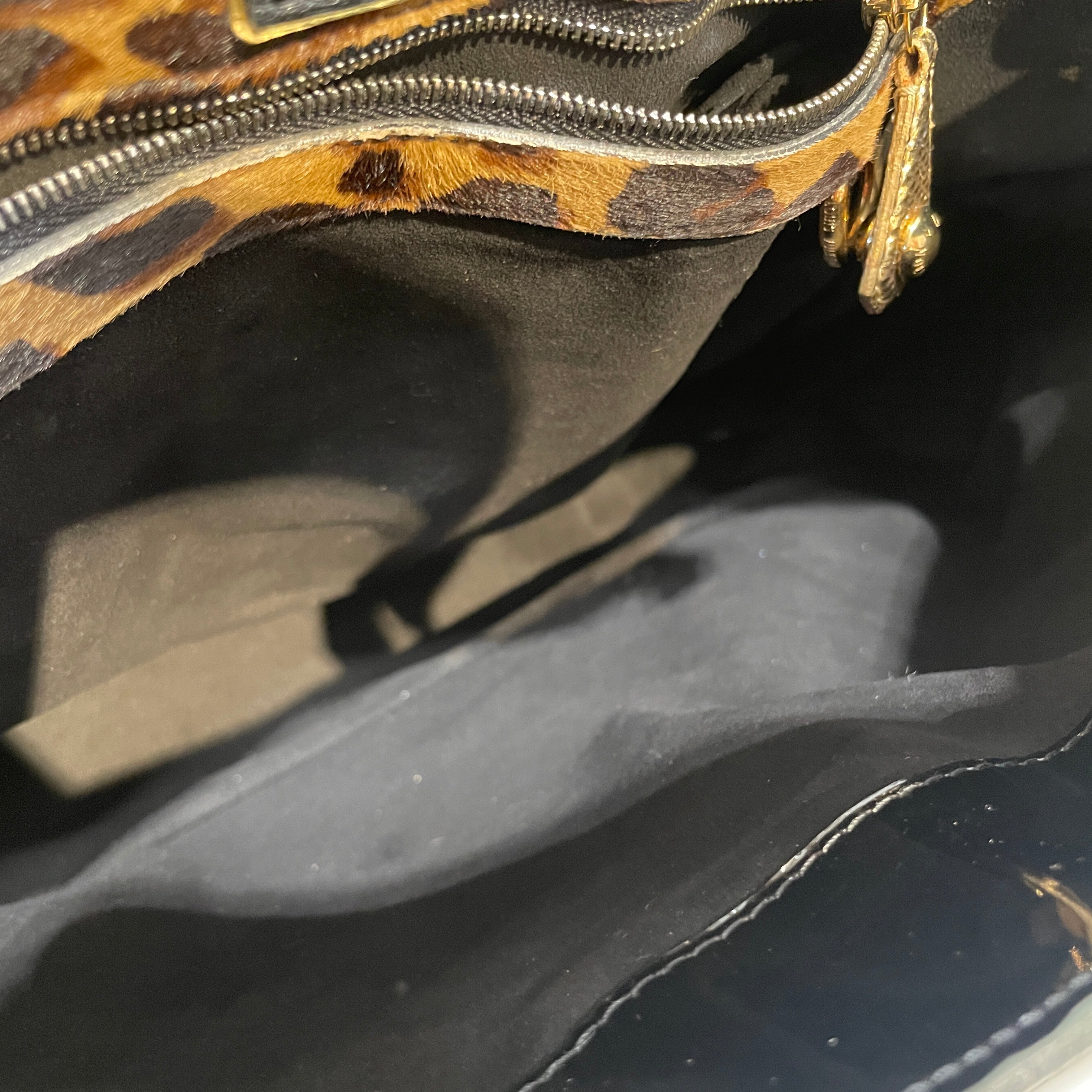 LOUIS VUITTON/Hand Bag/Monogram/Leather/BRW/Monogram Leopard Polly view 4