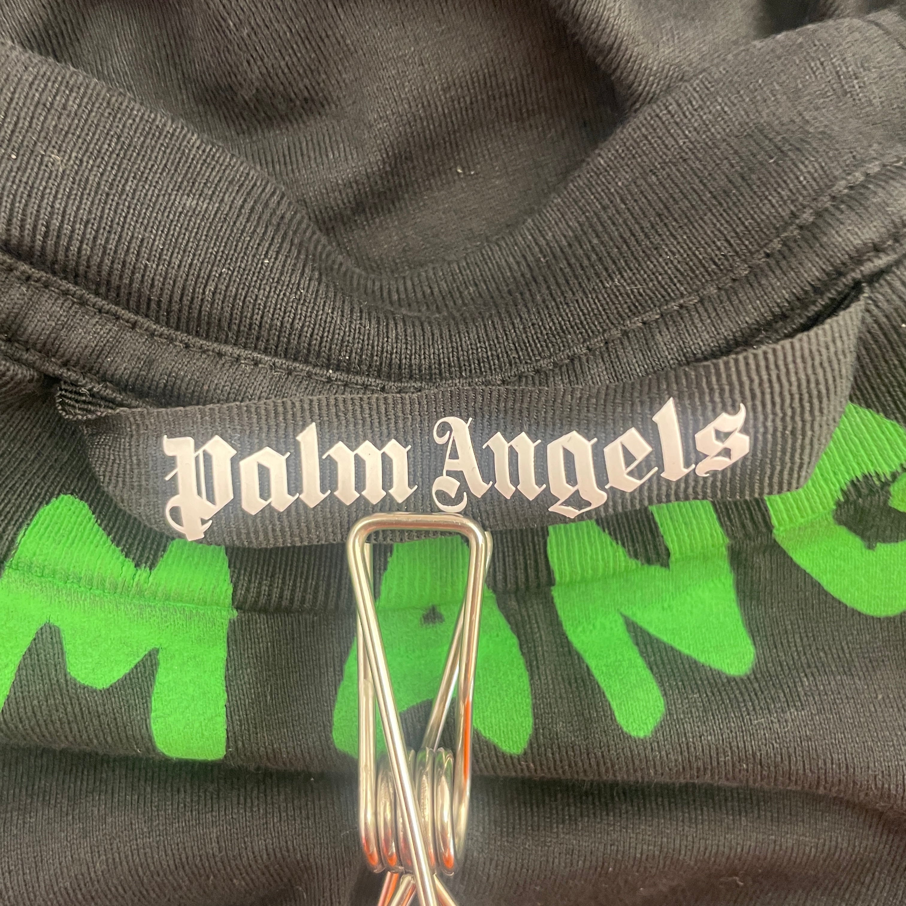 Palm Angels/T-Shirt/S/Cotton/BLK/Palm ASngels Seasonal Logo T view 3