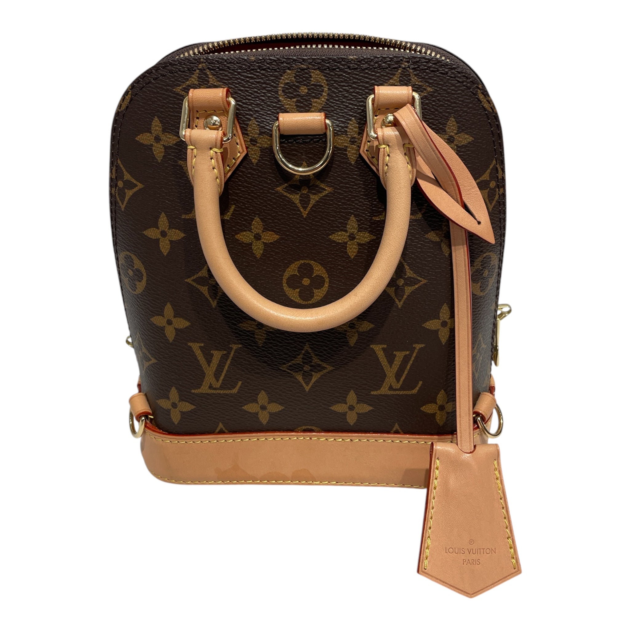 LOUIS VUITTON/Hand Bag/Leather/BRW/Monogram Alma Mini Backpack view 3