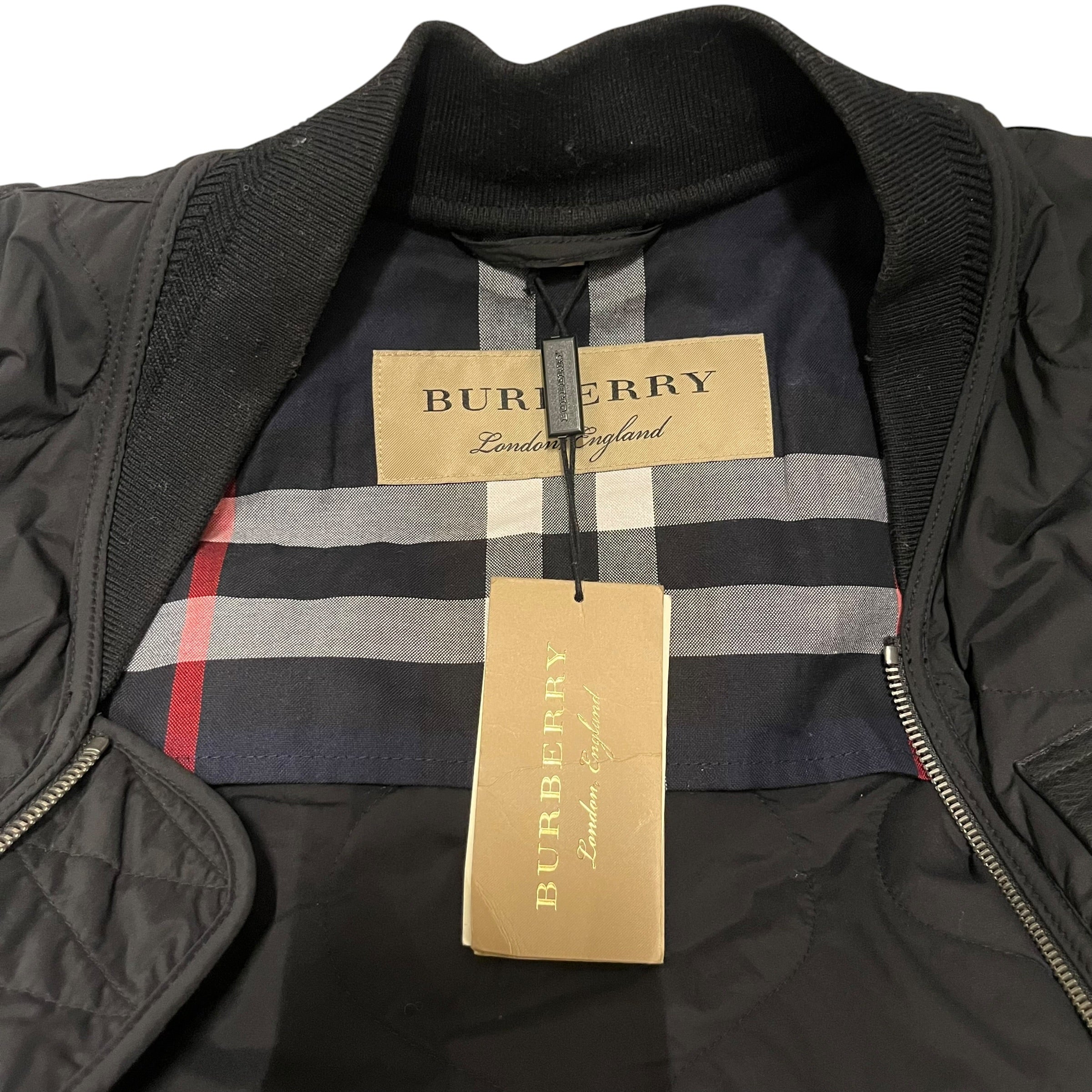 BURBERRY LONDON/Quilted Jkt/M/Nylon/BLK/ view 3