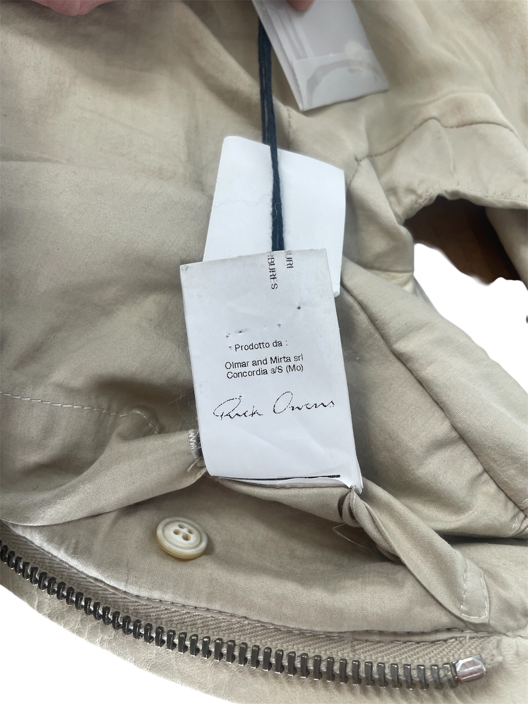 Rick Owens/Vest/38/Leather/WHT/Front Zip/RELEASE SS10 VEST - RO1741 view 7