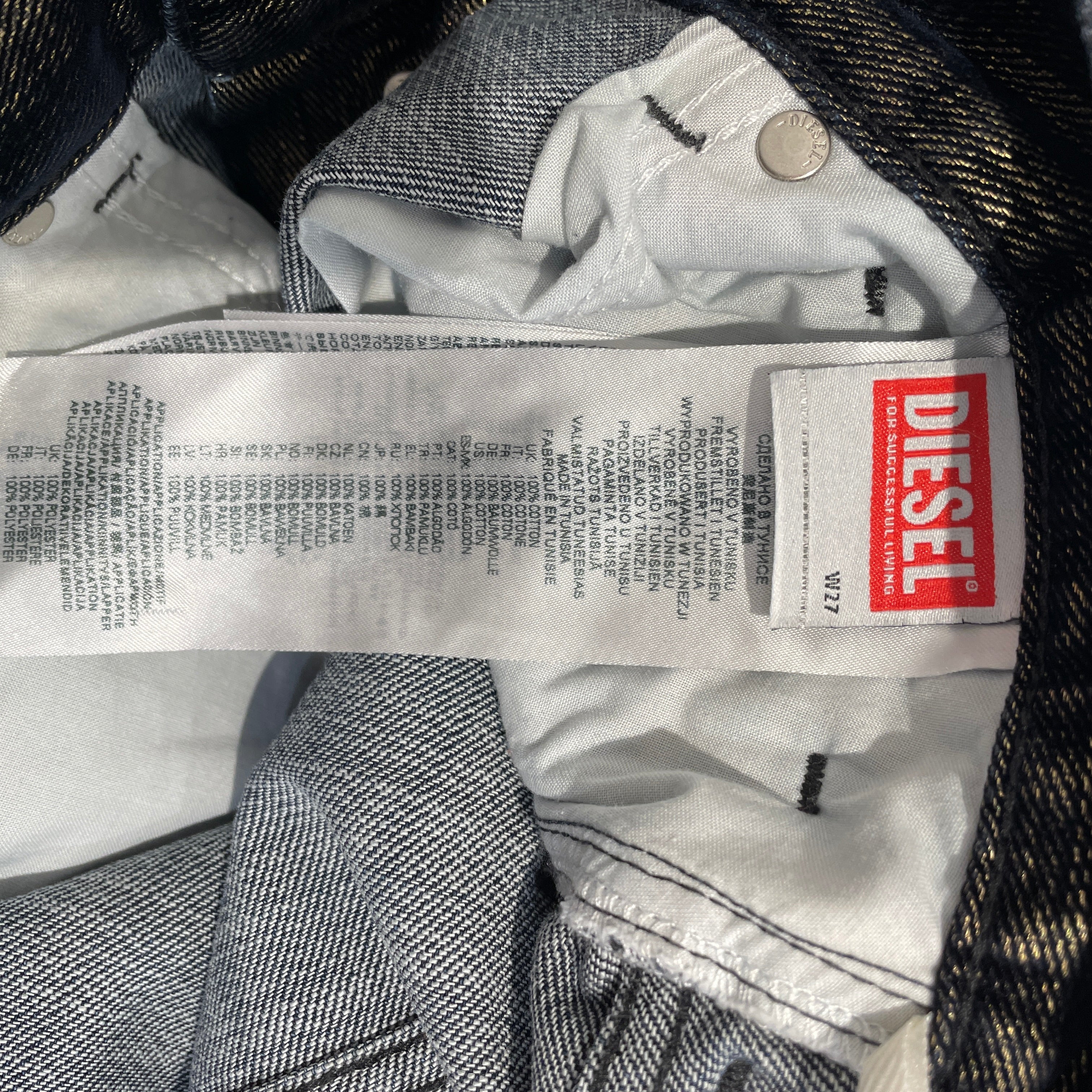 DIESEL/Bootcut Pants/27/Denim/MLT/Iridescent/ view 3