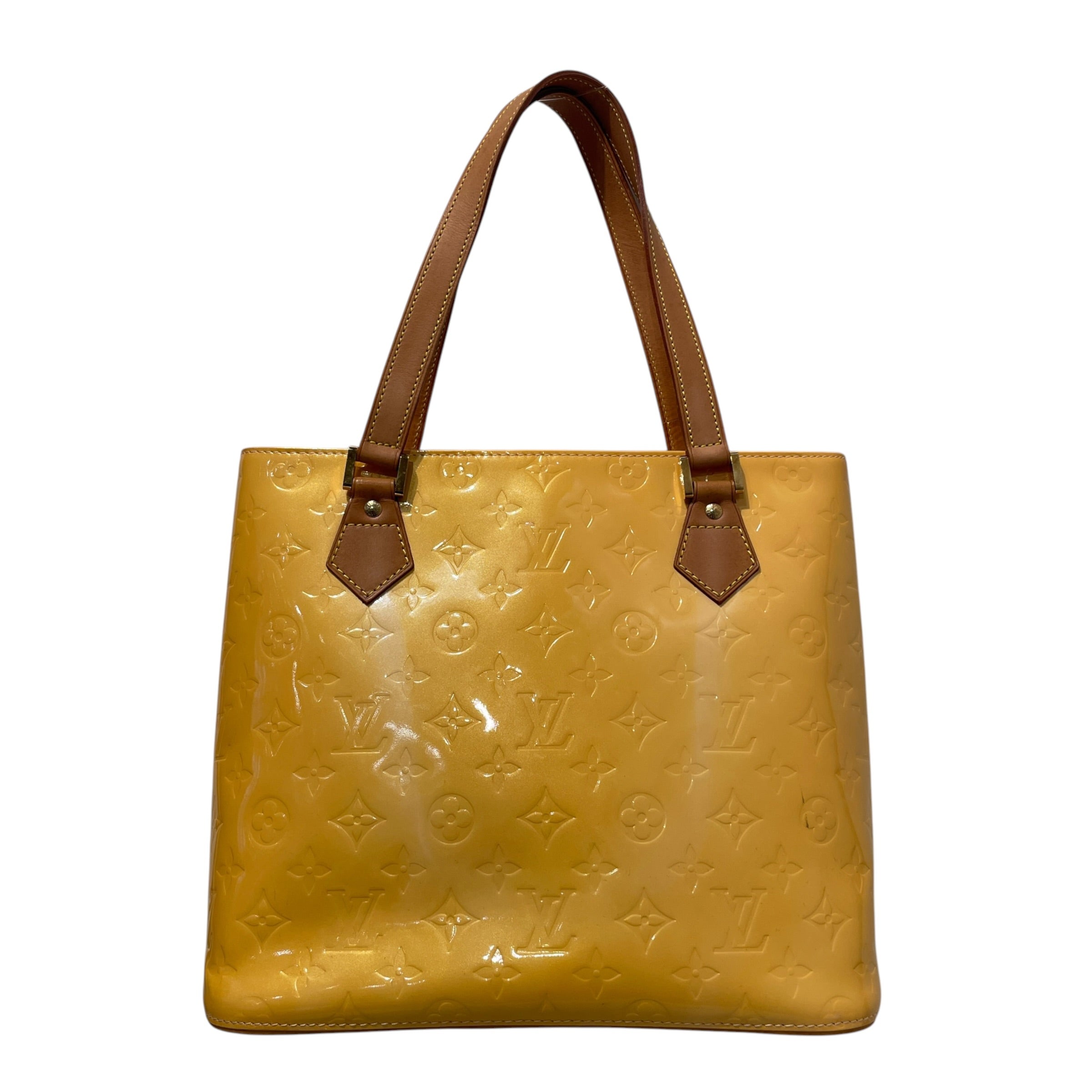 LOUIS VUITTON/Hand Bag/Monogram/Leather/YEL/Vernis Tote view 2