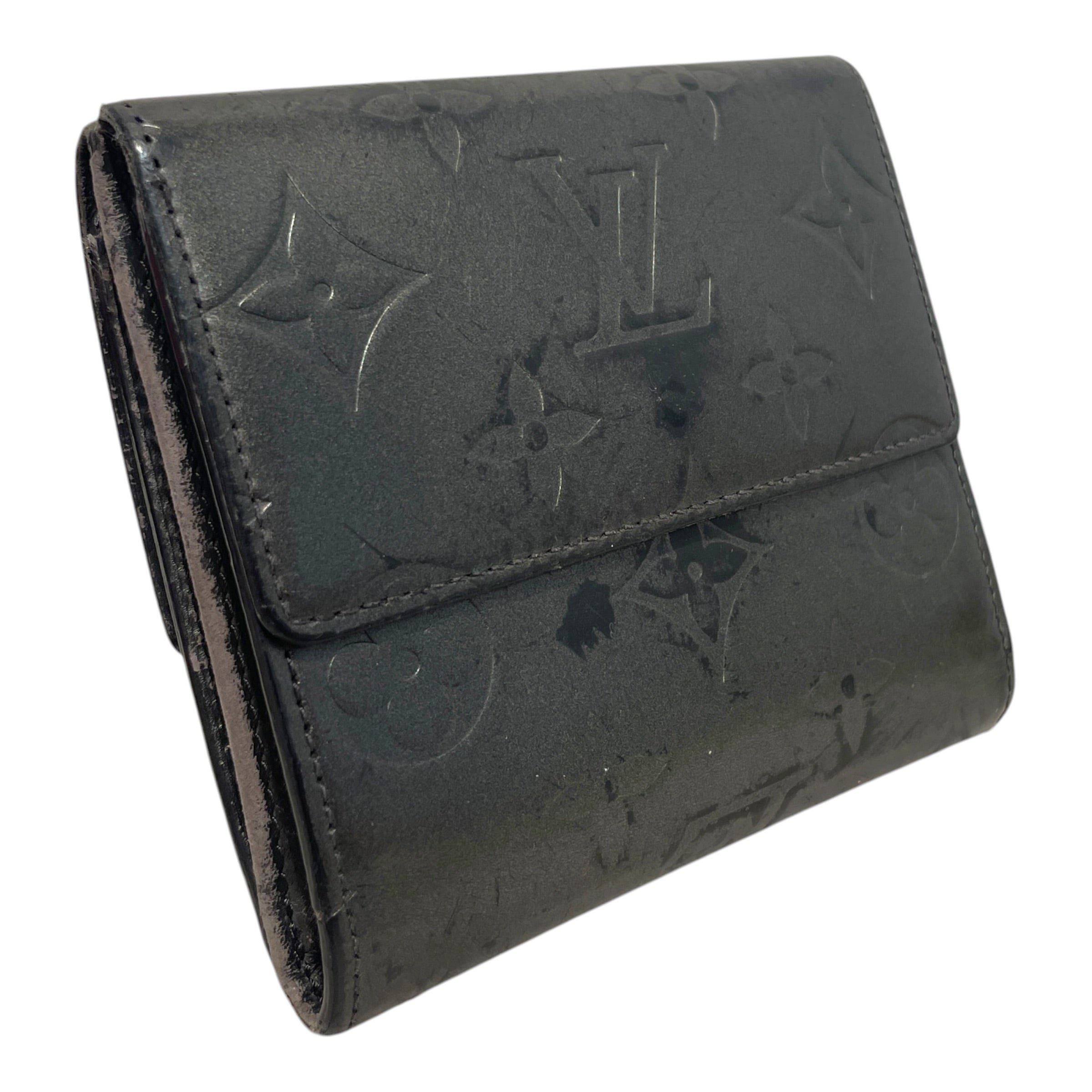 LOUIS VUITTON/Wallet/Monogram/Leather/SLV/L's/Mat Elise Wallet view 2