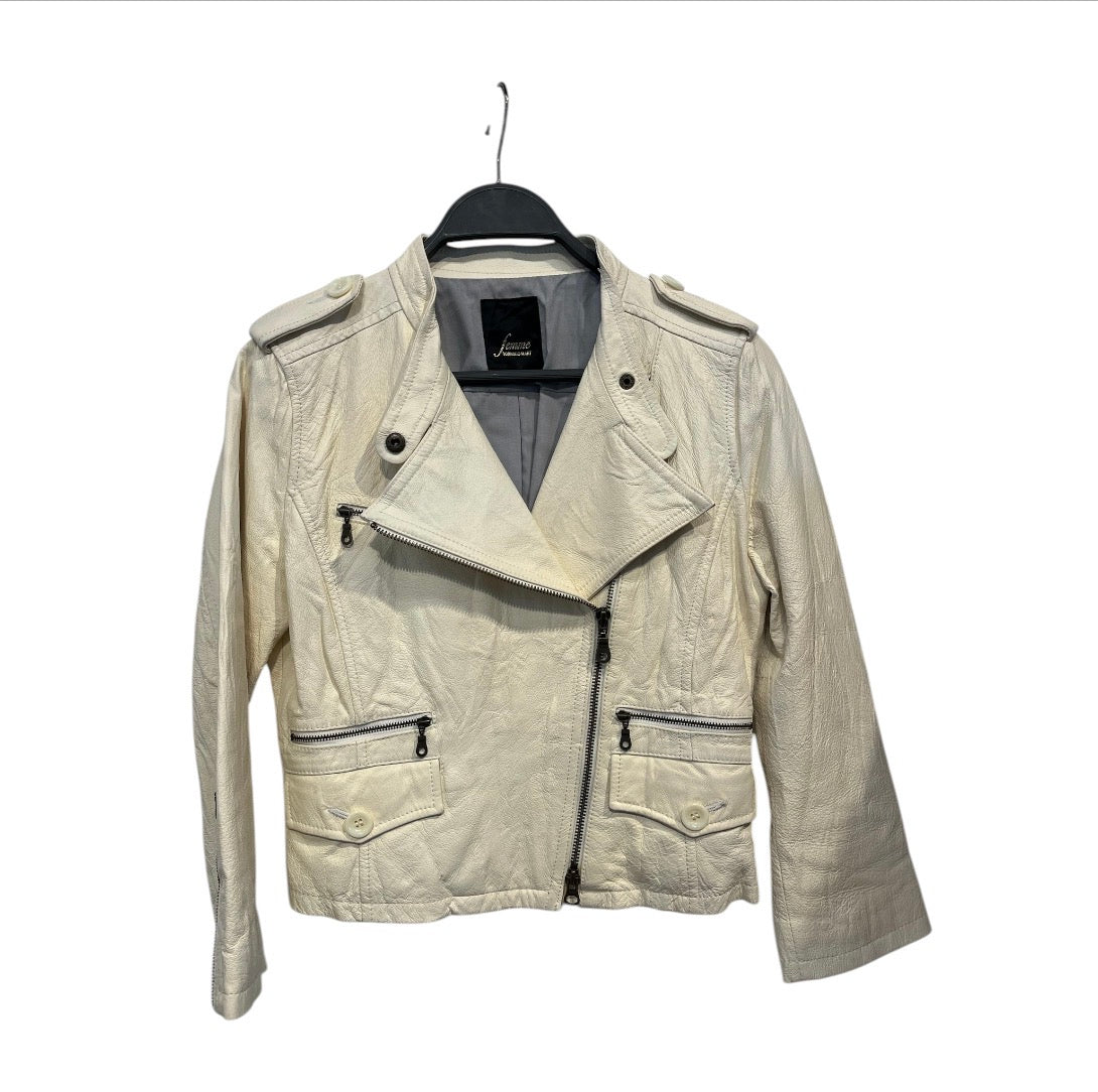 TORNADO MART FEMME/Leather Jkt/40/Leather/CRM/ view 1