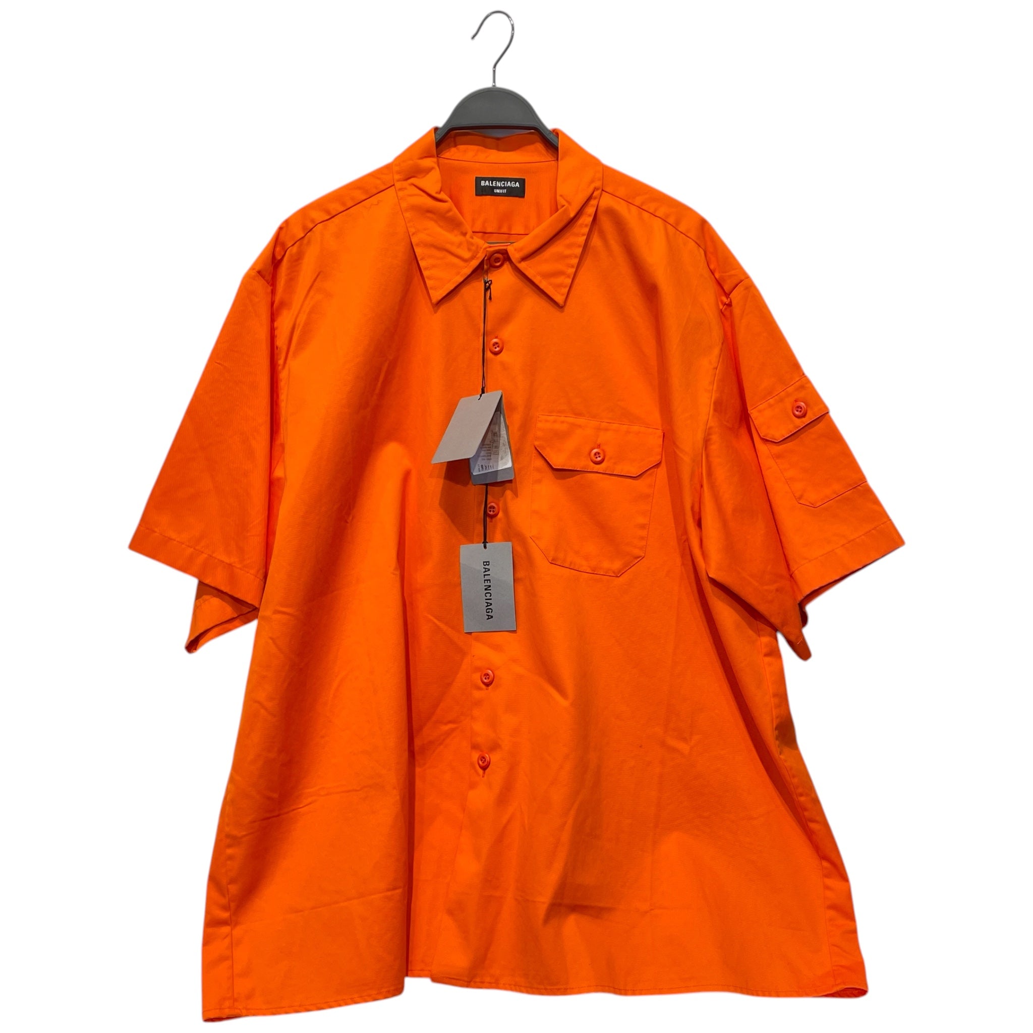BALENCIAGA/SS Shirt/2/Cotton/ORN/WORKSHIRT view 1