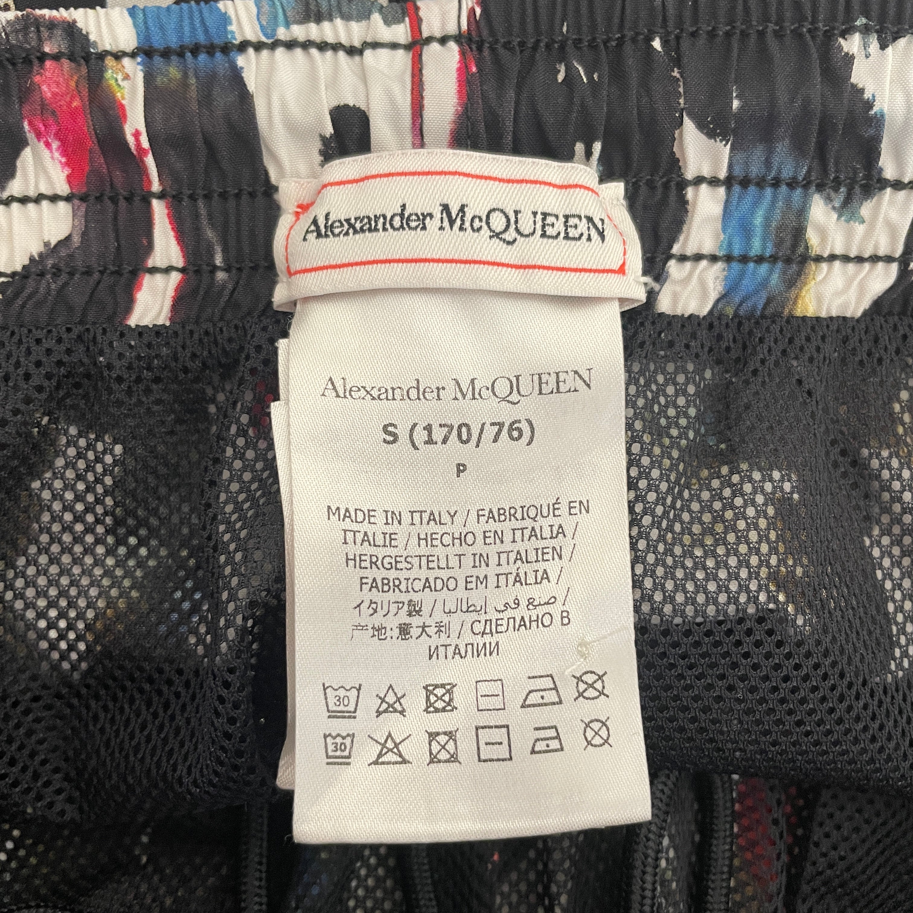 Alexander McQueen/Shorts/S/Polyester/MLT/Graphic/Graffiti Print Swim view 3