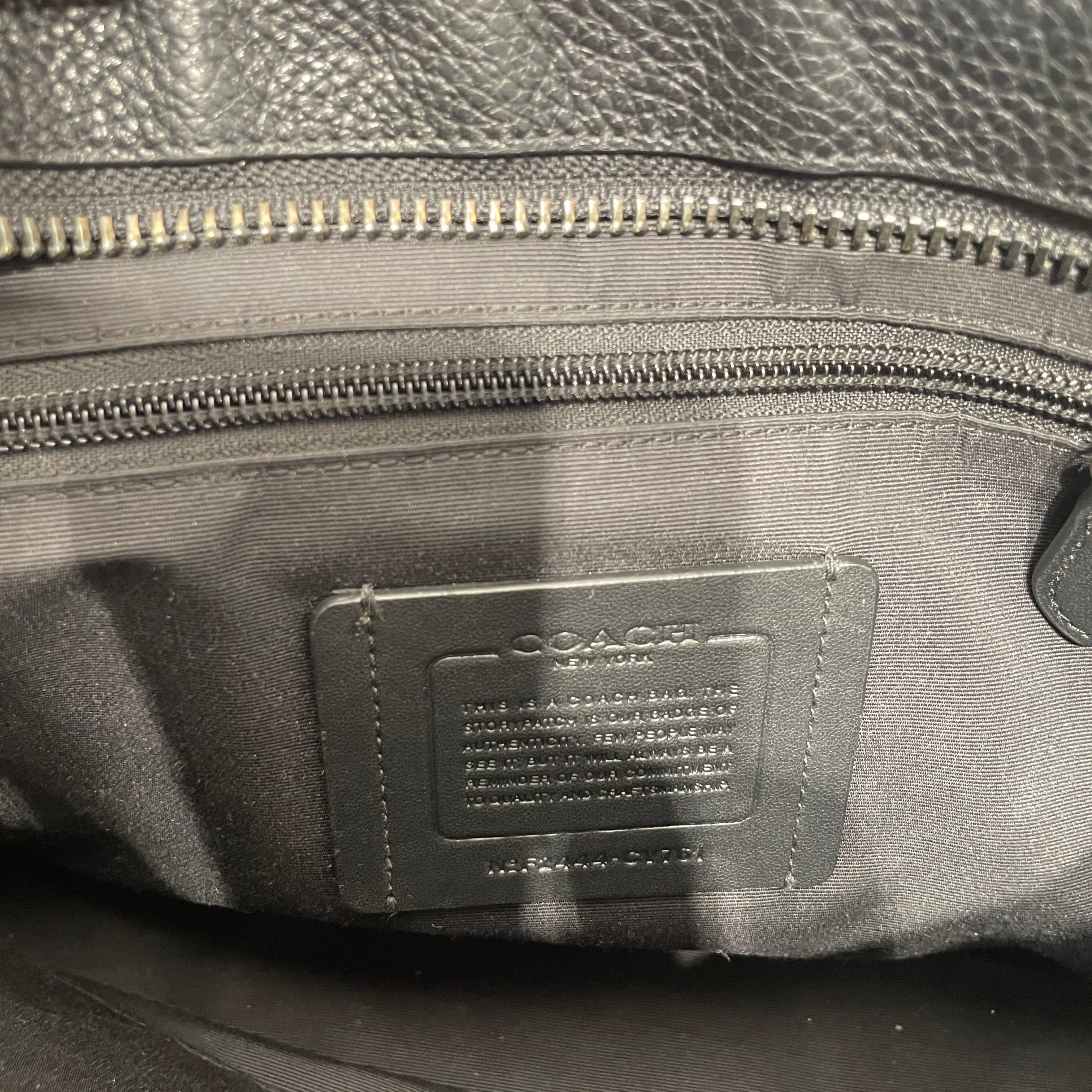 COACH/Cross Body Bag/Monogram/Leather/BLK/ view 4